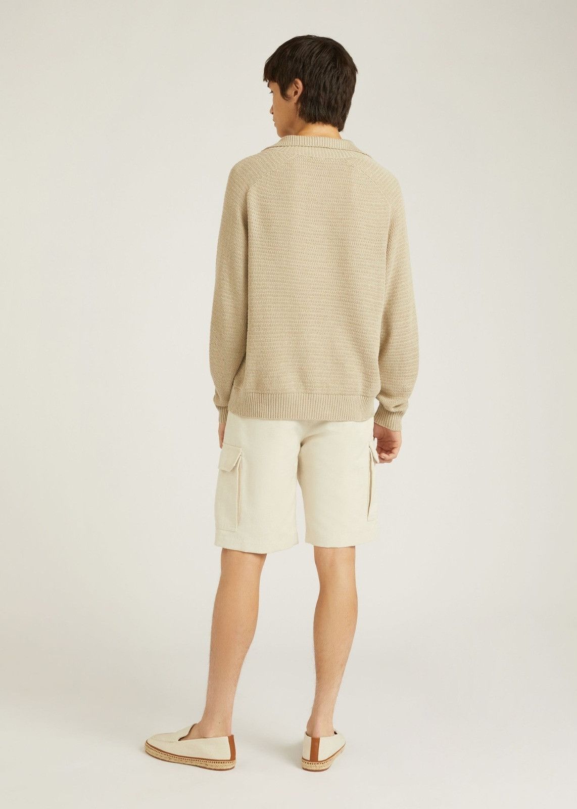 Loro Piana o1srvl11e1024 Cargo Bermuda Shorts in Off White Size US 36 / EU 52 - 4 Thumbnail
