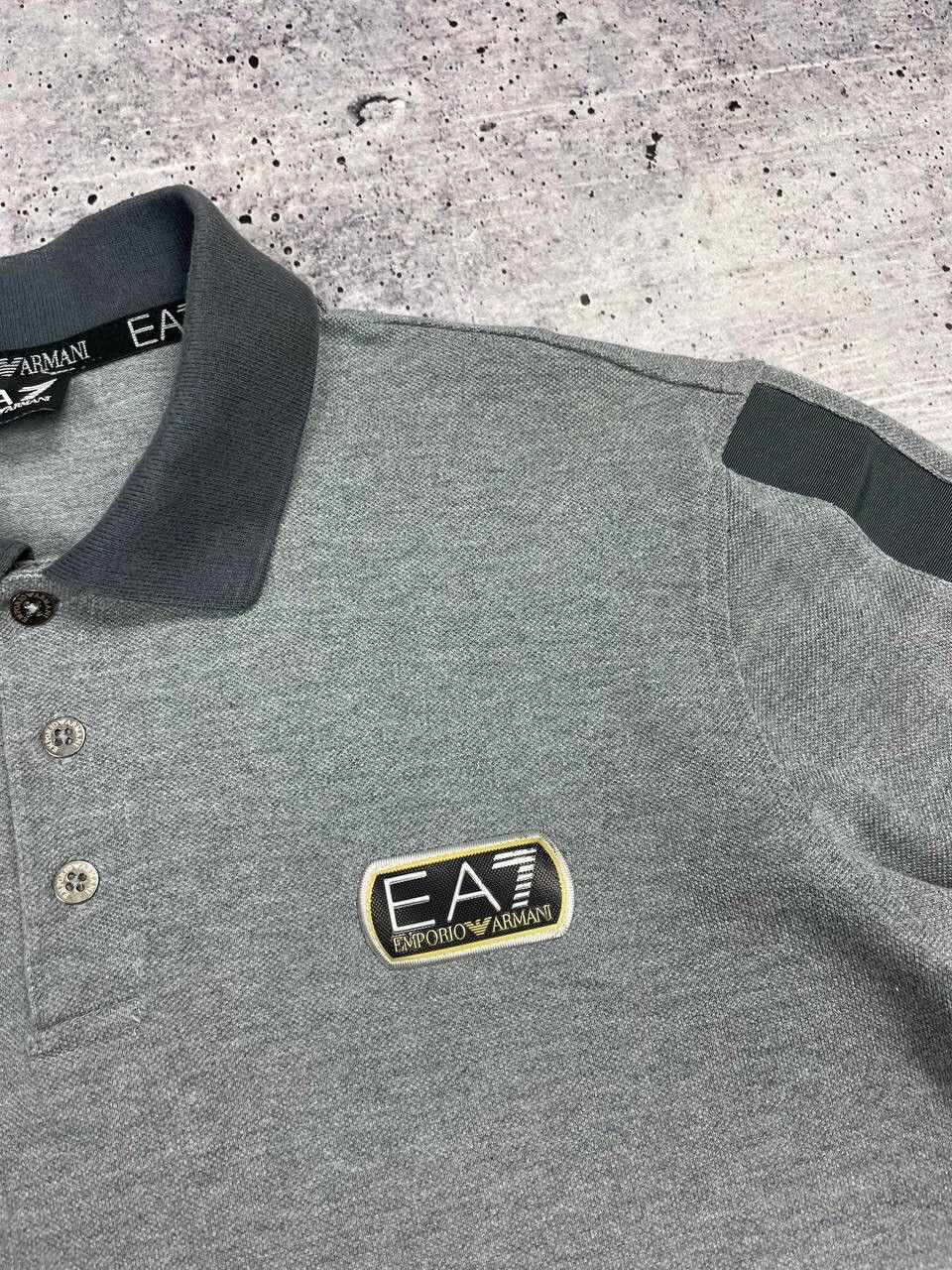 Armani × Emporio Armani Vintage Emporio Armani EA7 Y2K Style Grey Polo Longsleeve Size US L / EU 52-54 / 3 - 7 Thumbnail