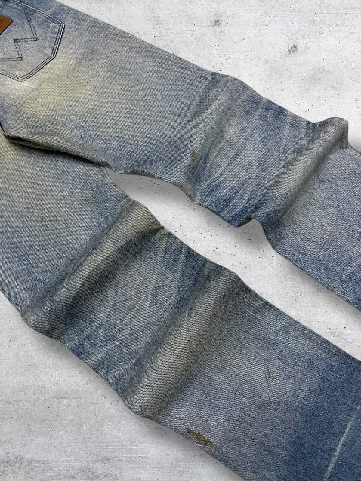 Wrangler VINTAGE WRANGLER DESIGNER OG MUDWASH DISTRESSED RUGGED DENIM Size US 29 - 16 Thumbnail