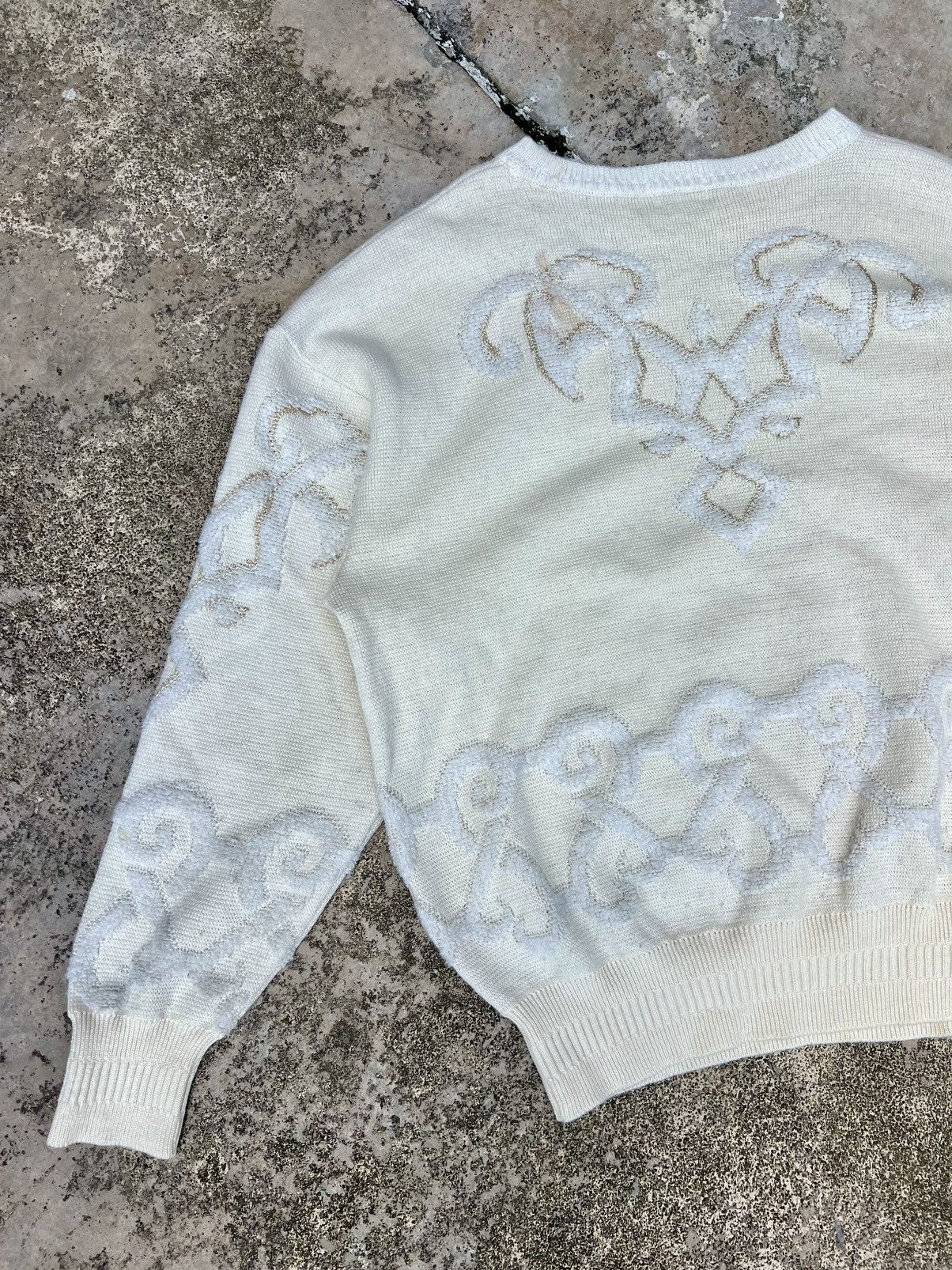 KMRii × Yasuyuki Ishii × Yoshiyuki Konishi Vintage Yoshiyuki Konishi Ficce Trompe L'oeil Knitwear Sweat Size US L / EU 52-54 / 3 - 11 Thumbnail