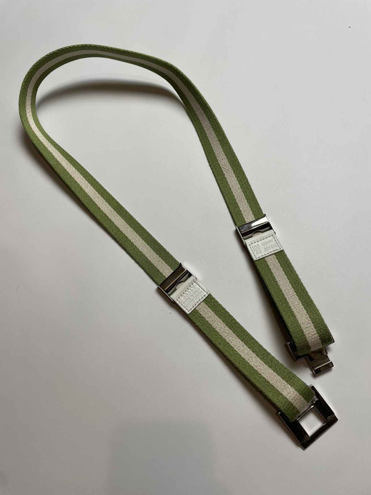 Bally Bally Green and White Belt Size ONE SIZE - 3 Thumbnail