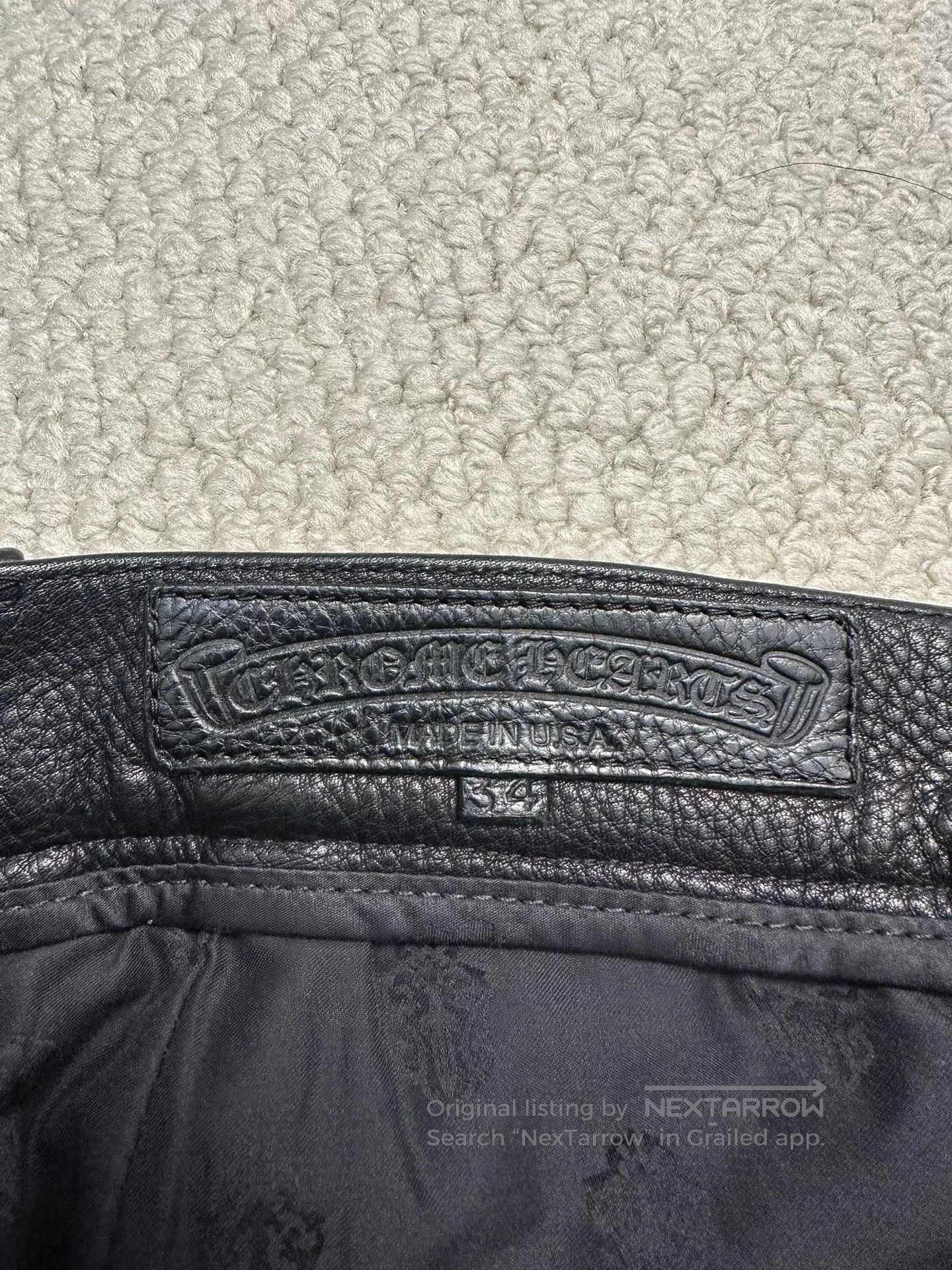 Chrome Hearts Chrome Hearts Leather Double Knee Pants. Size US 34 / EU 50 - 6 Thumbnail