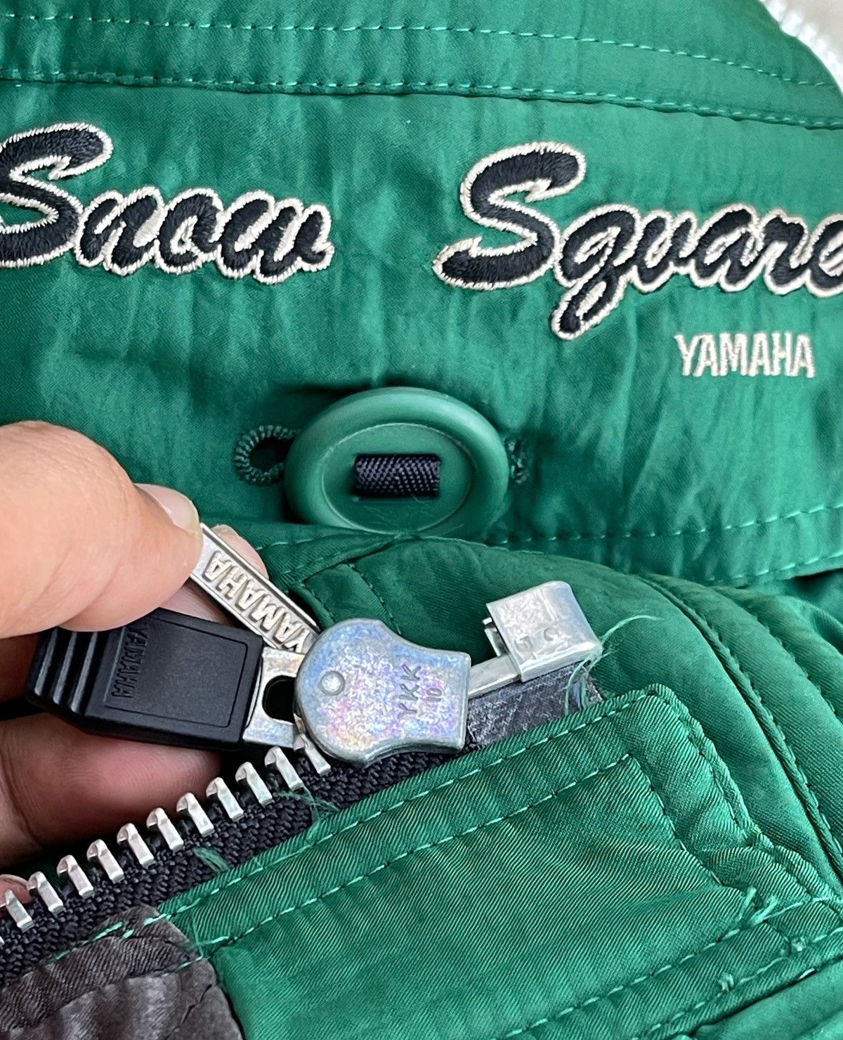 Yamaha 🔥Vintage Yamaha Fur Hoodie Bomber Jacket Size US L / EU 52-54 / 3 - 20 Thumbnail