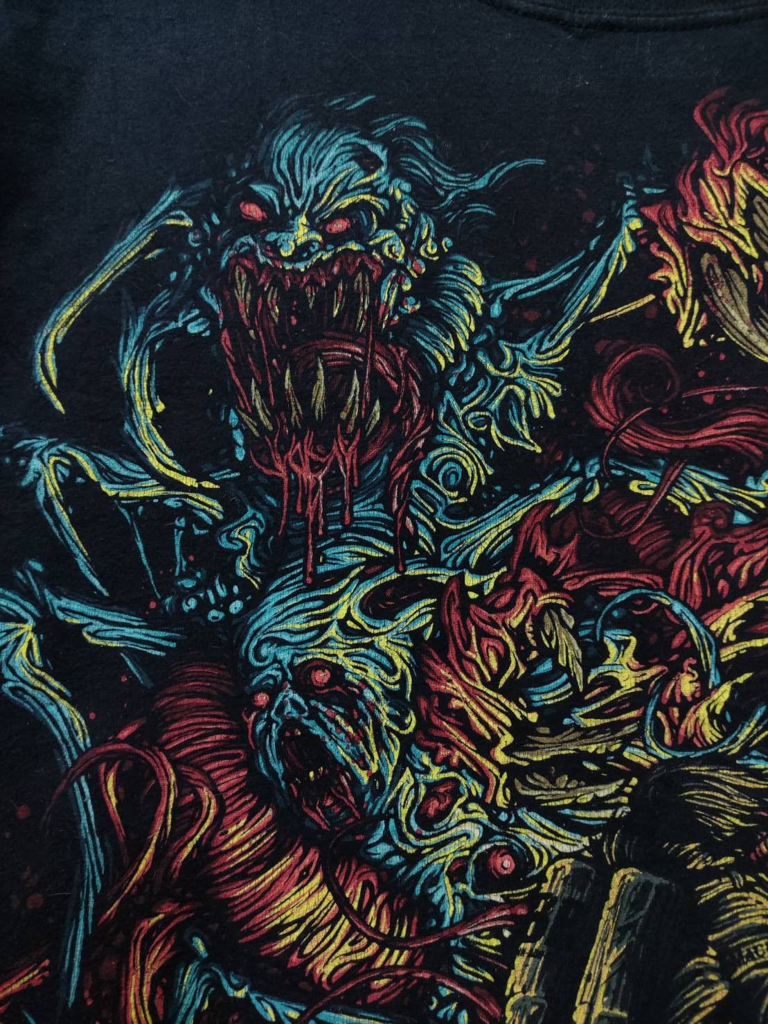 Band Tees Vtg 00's The Black Dahlia Murder " The Thing " Dan Mumford Size US M / EU 48-50 / 2 - 3 Thumbnail