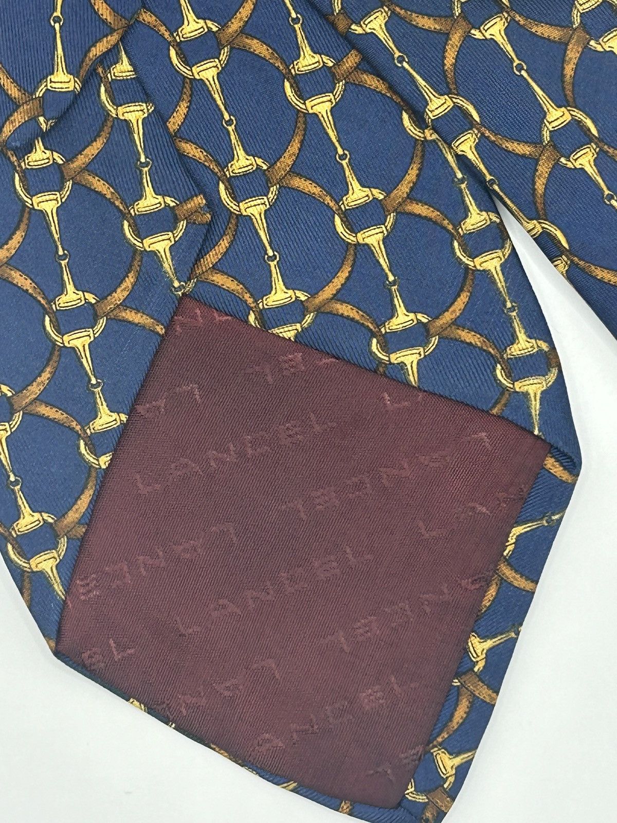 Lancel Lancel Paris Monogram Logo Silk Tie Size ONE SIZE - 5 Thumbnail