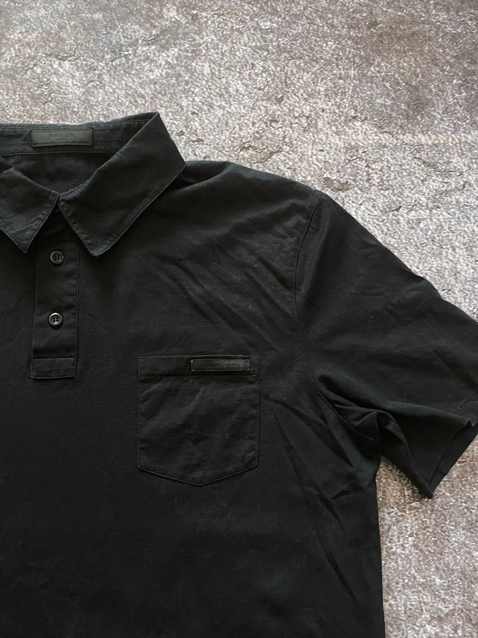 Prada nice t-shirt PRADA full black logo Size US L / EU 52-54 / 3 - 5 Thumbnail