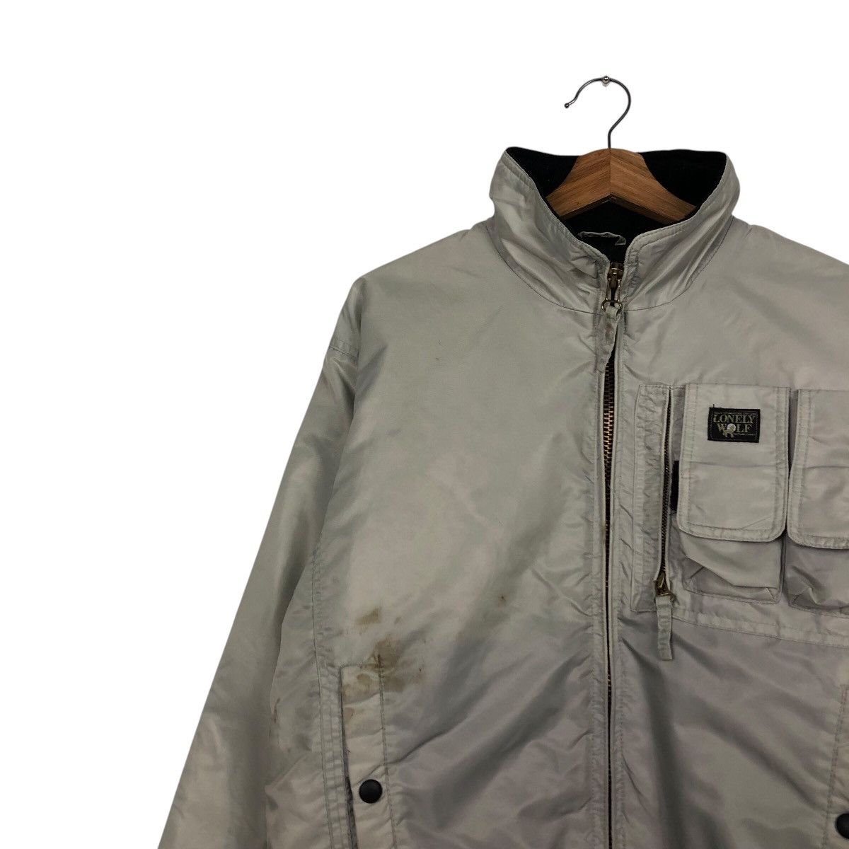 Japanese Brand 📌Vintage Bomber Jacket Tactical Design Lonely Wolf Size US M / EU 48-50 / 2 - 8 Thumbnail