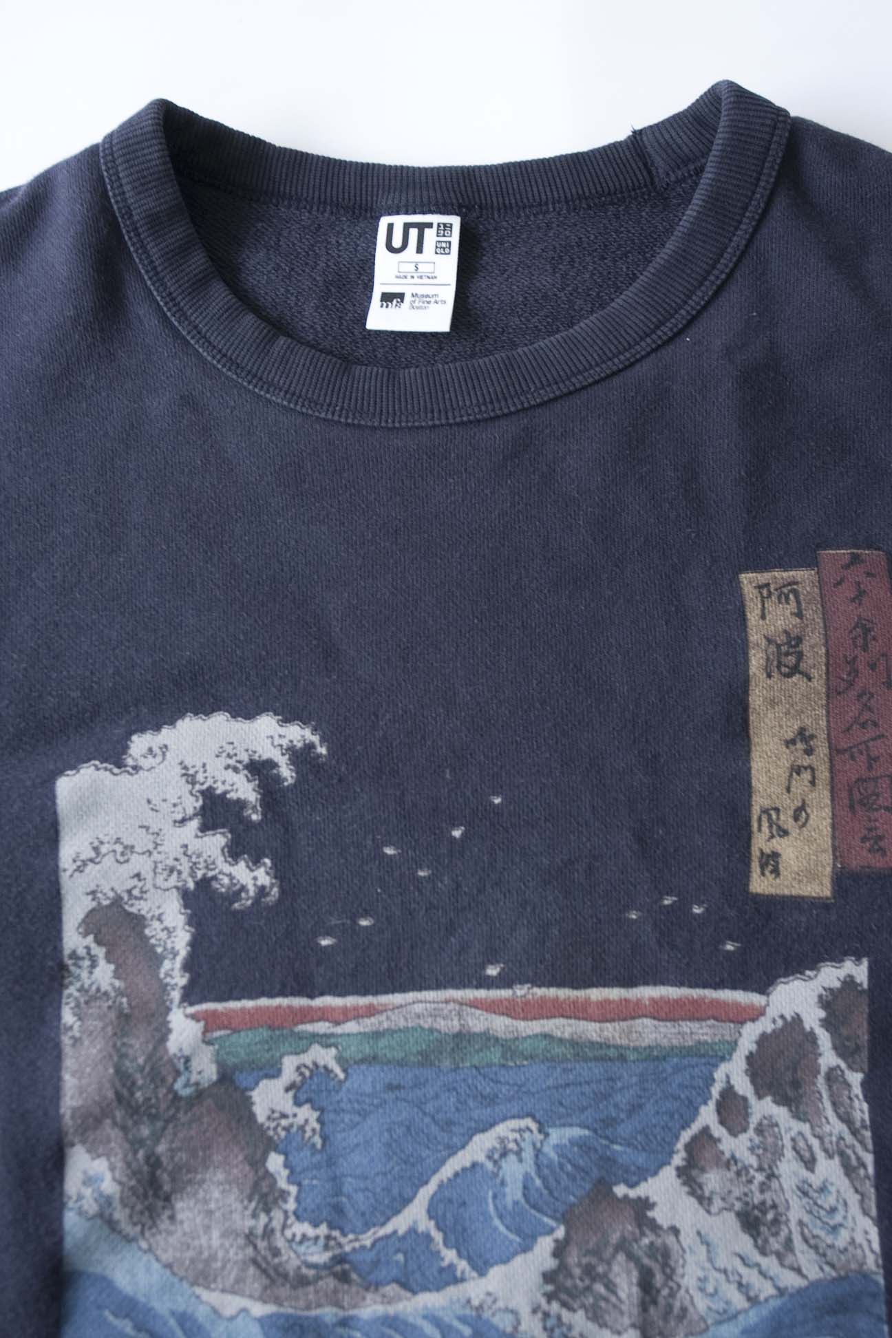 Uniqlo Uniqlo Ukiyoe Hiroshige Waves Sweatshirt Size S Size US S / EU 44-46 / 1 - 3 Thumbnail