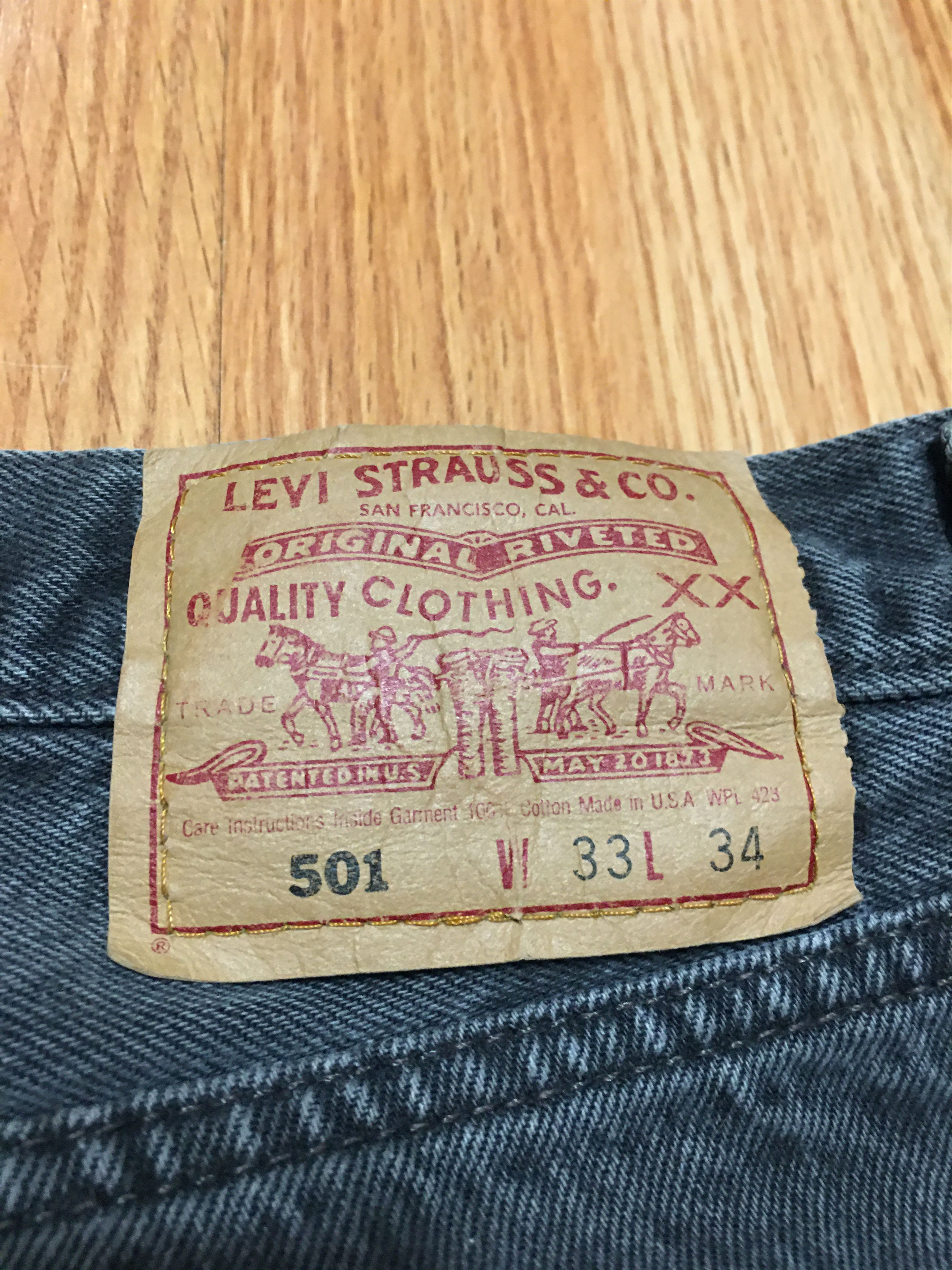 Levi's Vintage USA 1990s Levis 501-0660 Gray Jeans Pants W33 L34 Size US 34 / EU 50 - 10 Thumbnail