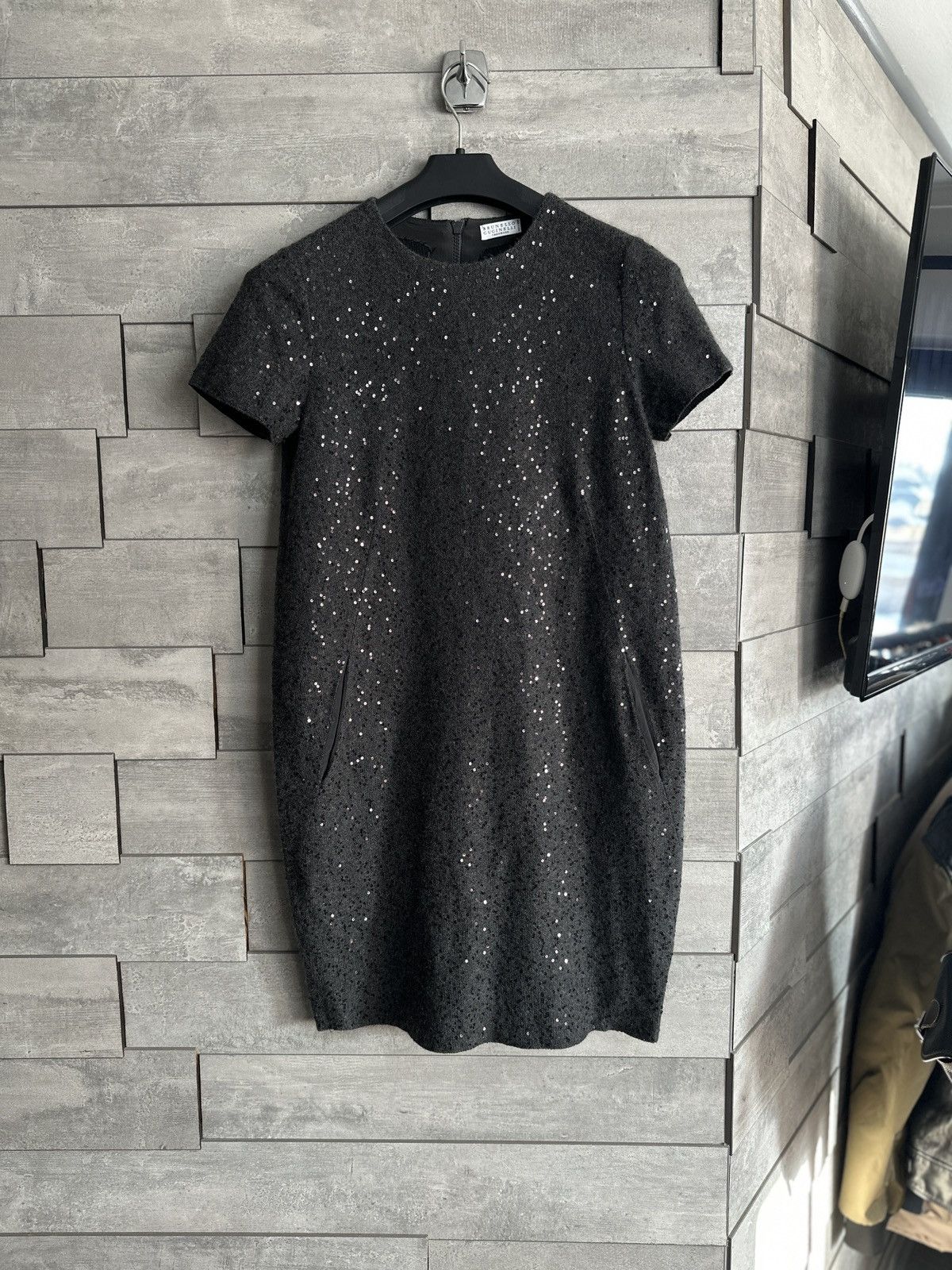 Brunello Cucinelli Brunello Cucinelli cashmere sequin knit dress Size S / US 4 / IT 40 - 1 Thumbnail