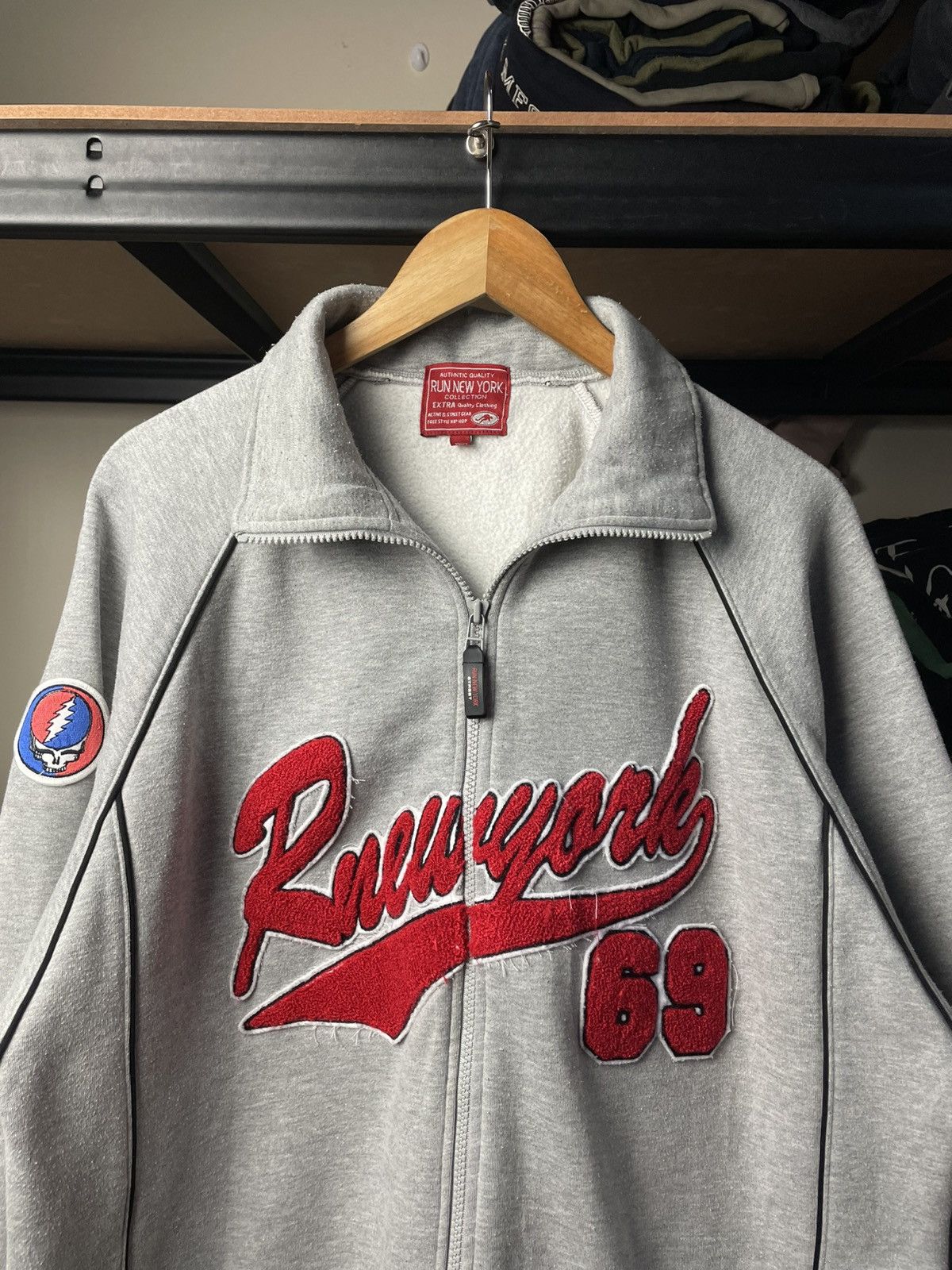 Grateful Dead vintage Grateful Dead full-zip fleece jacket New York 69 Size US L / EU 52-54 / 3 - 8 Thumbnail