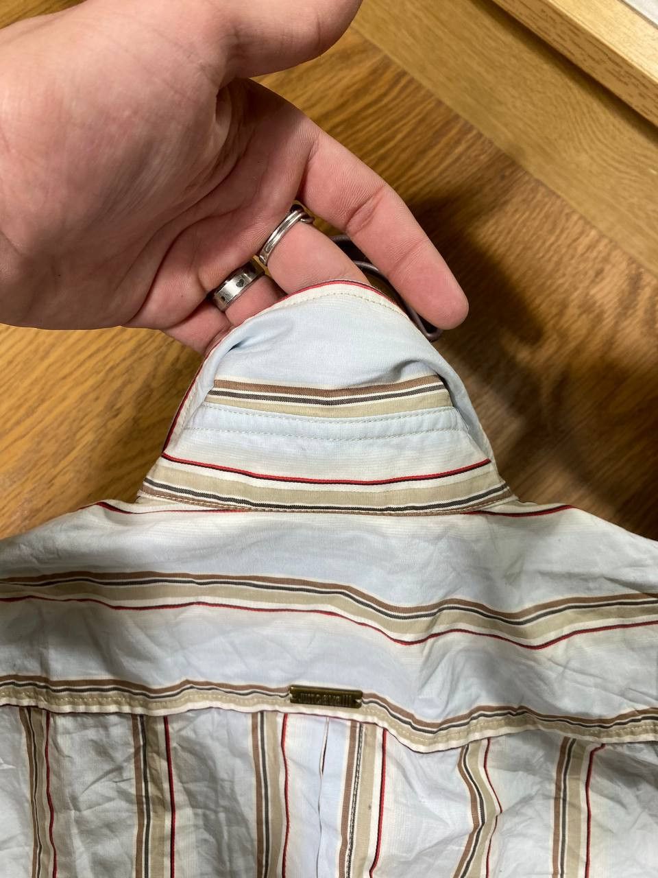 Just Cavalli Just Cavalli Stripe Vintage pocket striped shirt vintage Size US XXL / EU 58 / 5 - 7 Thumbnail
