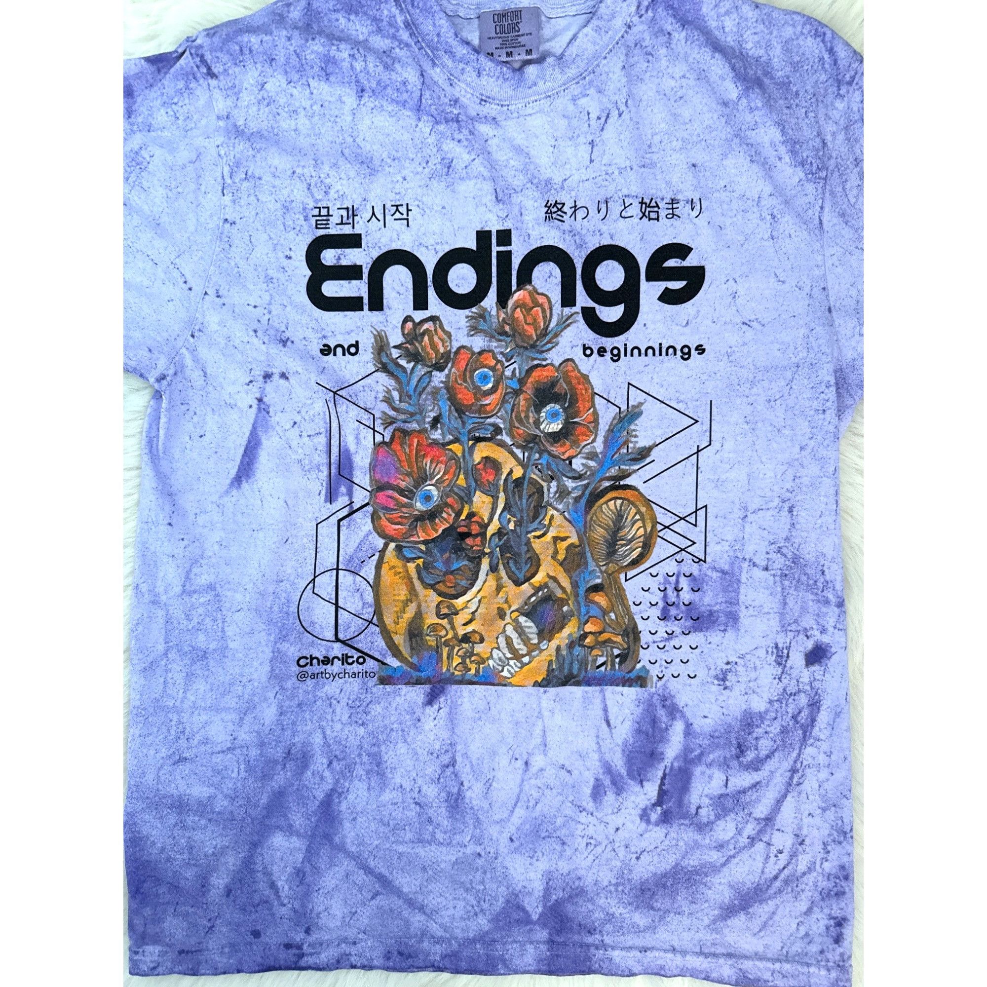 Other Skull & Flora Unisex Graphic T-Shirt By Charito Endings & Be Size US M / EU 48-50 / 2 - 2 Thumbnail
