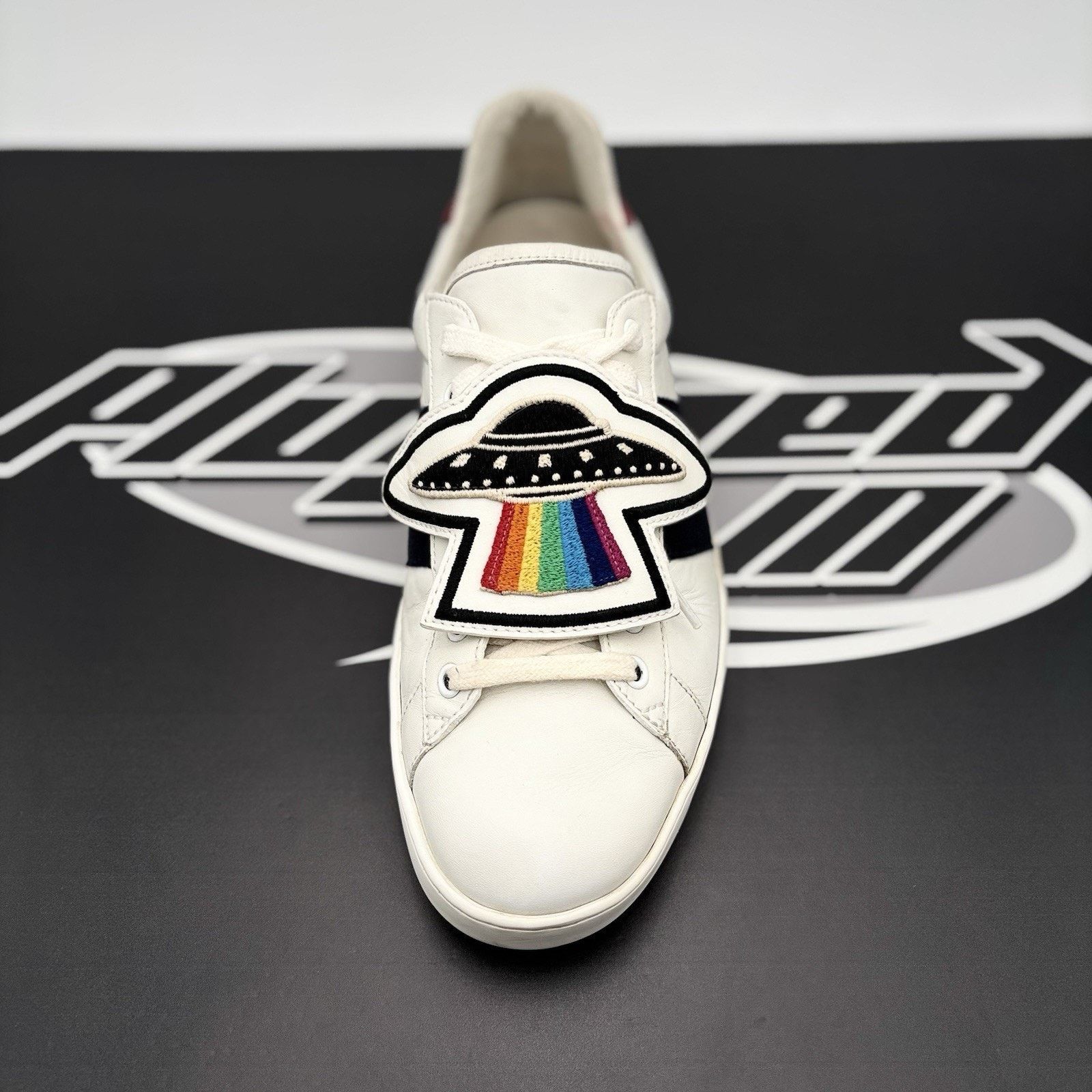 Gucci Gucci Ace Web Patches ' UFO, Dragon ' | GREAT CONDITION! Size US 10 / EU 43 - 14 Thumbnail