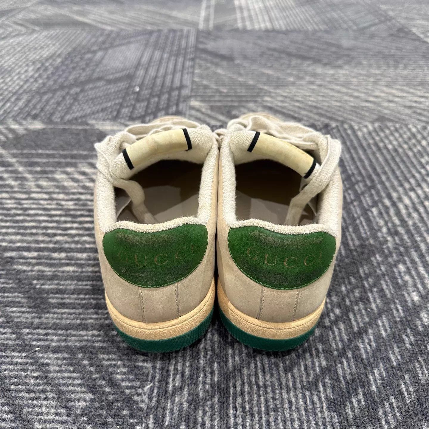 Gucci Gucci Screener Green Enamel Toe Dirty Sneaker 43 99 New Size US 10 / EU 43 - 3 Thumbnail
