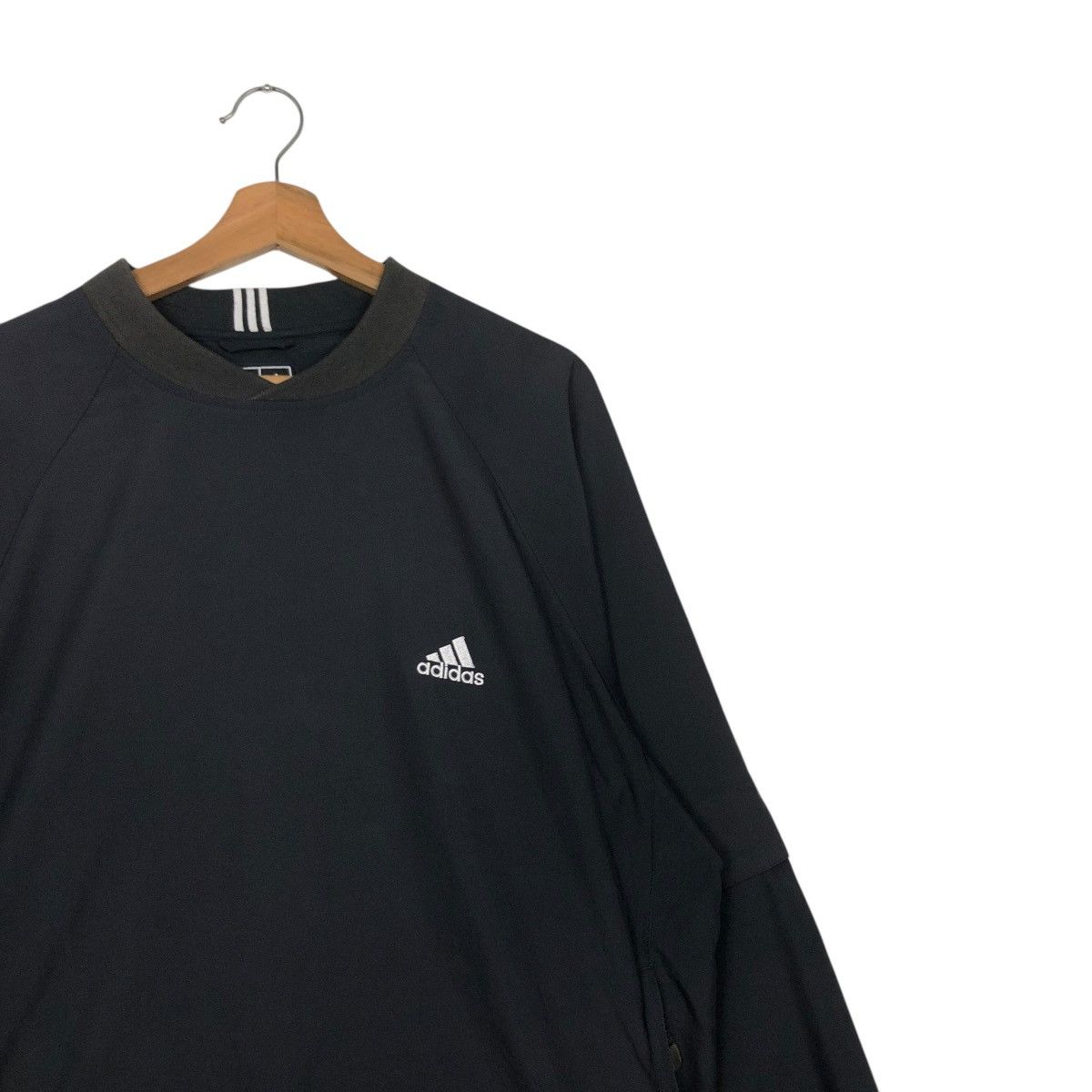 Adidas 🔥VINTAGE ADIDAS LONG SLEEVE CLIMAPROOF WIND RICH BLACK Size US L / EU 52-54 / 3 - 8 Thumbnail