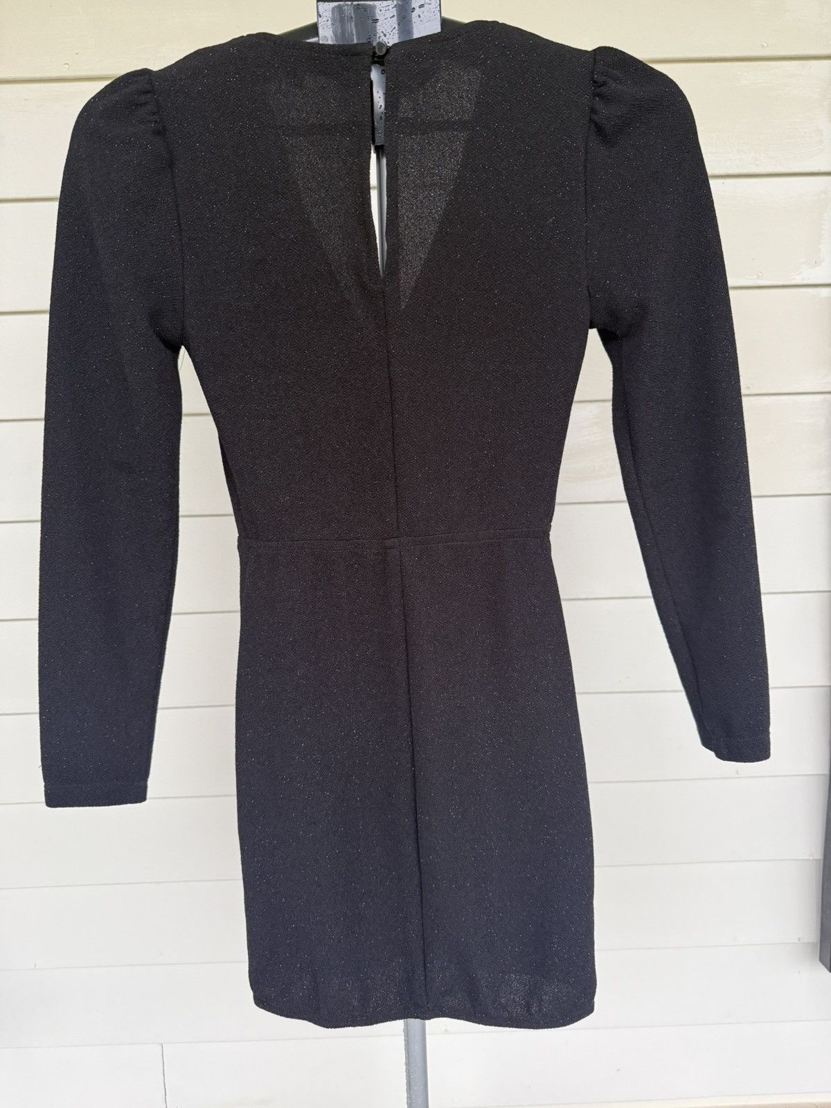 Other Speechless Black Glitter Sparkle Faux Wrap Dress Size XS Size XS / US 0-2 / IT 36-38 - 6 Thumbnail