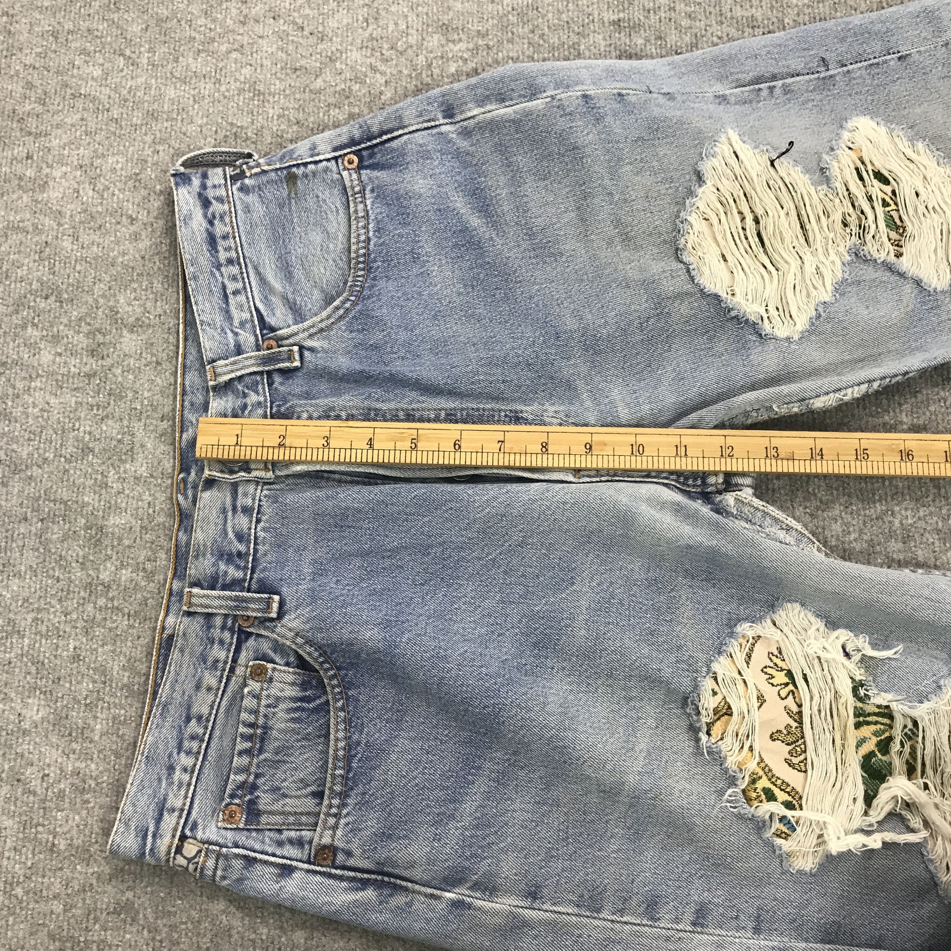 Levi's Rare levi's 501 distressed denim Jeans Size US 34 / EU 50 - 8 Thumbnail