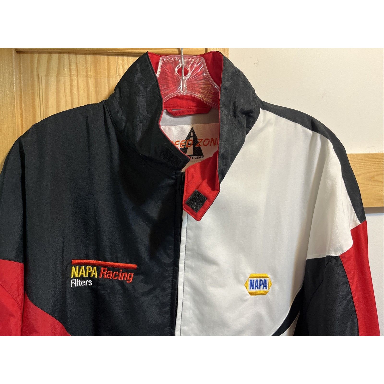 Other Speed Zone Men's L Jacket Red Black Shark Tooth Napa Racing Size US L / EU 52-54 / 3 - 7 Thumbnail