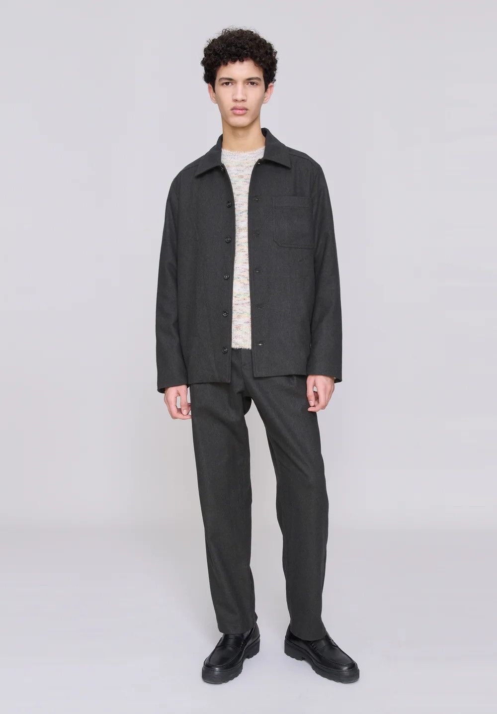 A.P.C. o1mle1125 Jamie Jacket Marron Fonce in Gray Size US XL / EU 56 / 4 - 2 Thumbnail