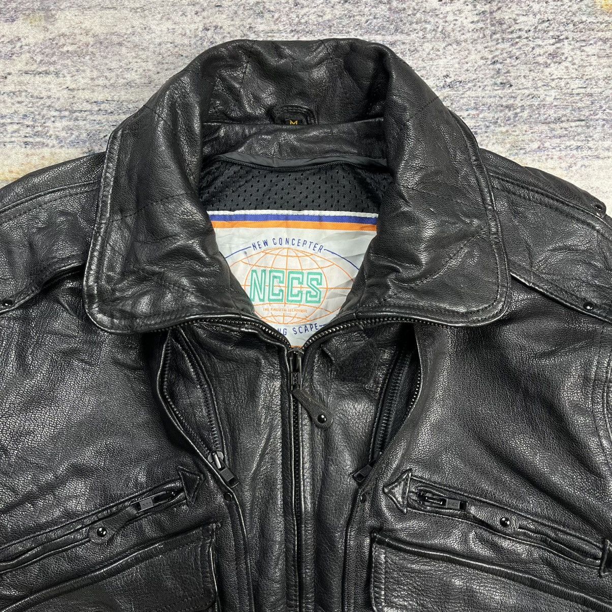 Kadoya Vintage 2000s Kadoya New concepter riding leather jacket Size US M / EU 48-50 / 2 - 8 Thumbnail