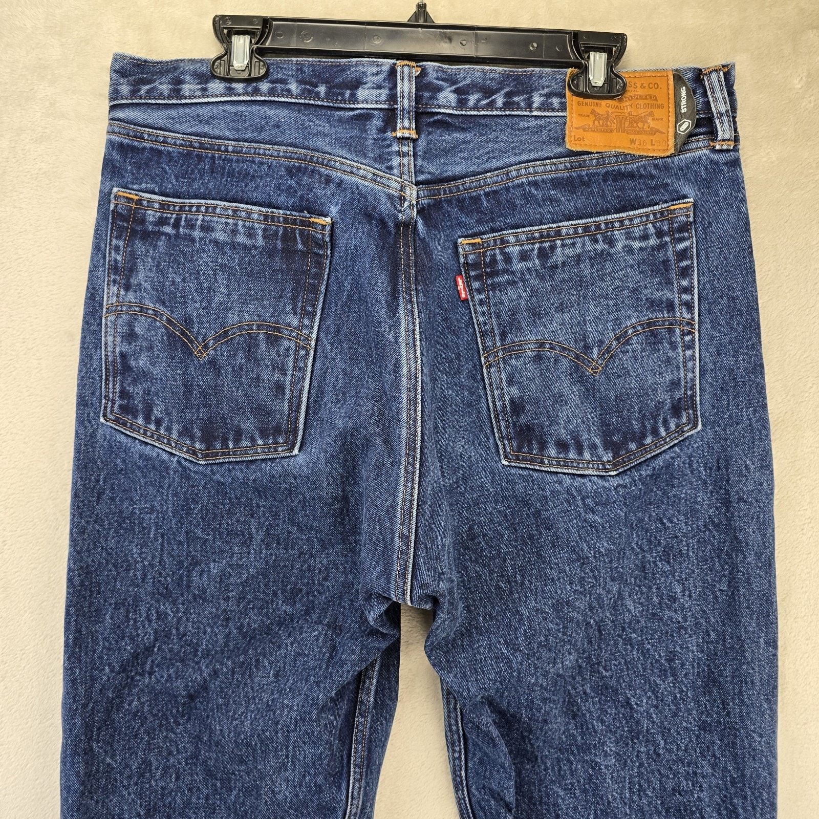 Levi's Levi's Premium Strong Jeans Mens 36x28 Blue BIG E Size US 36 / EU 52 - 7 Thumbnail