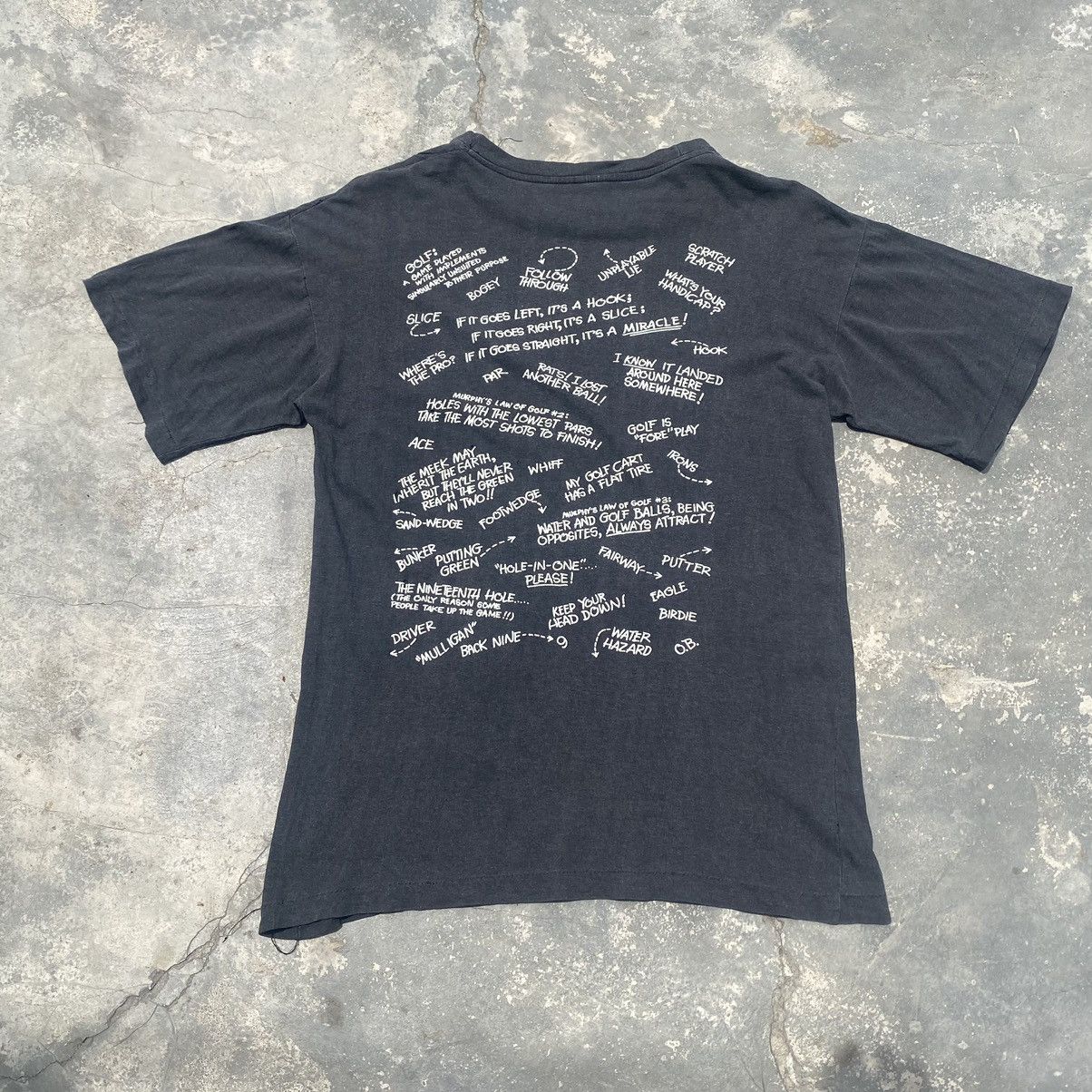 Vintage 90s Mad Golfer distressed tee B022 Size US M / EU 48-50 / 2 - 4 Thumbnail