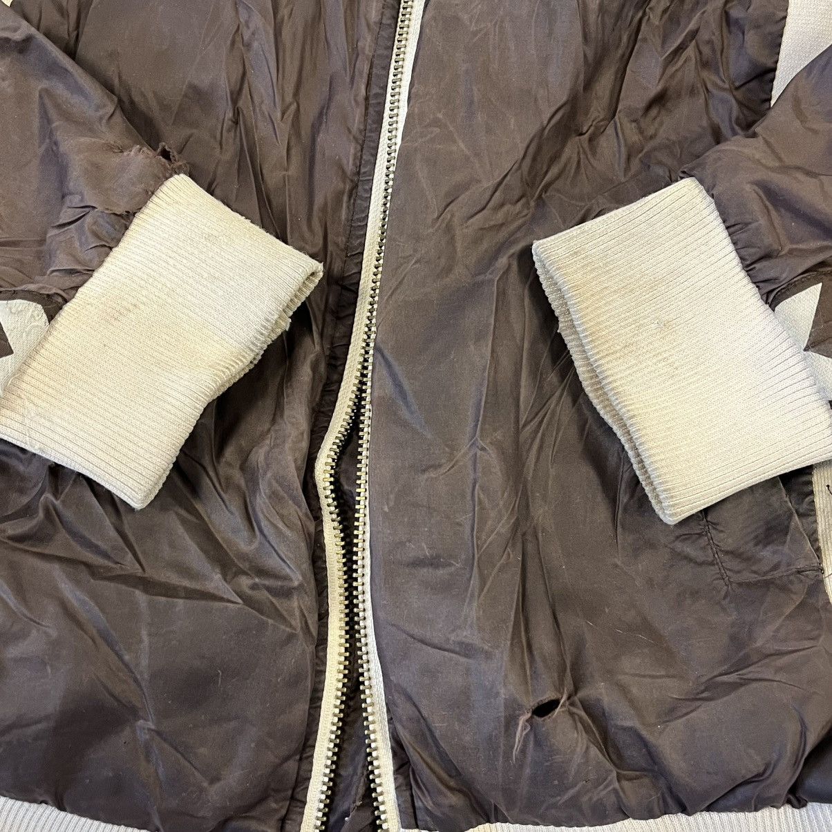 Hummel Brown Hummel bomber jacket vintage trashed Size US XL / EU 56 / 4 - 12 Thumbnail