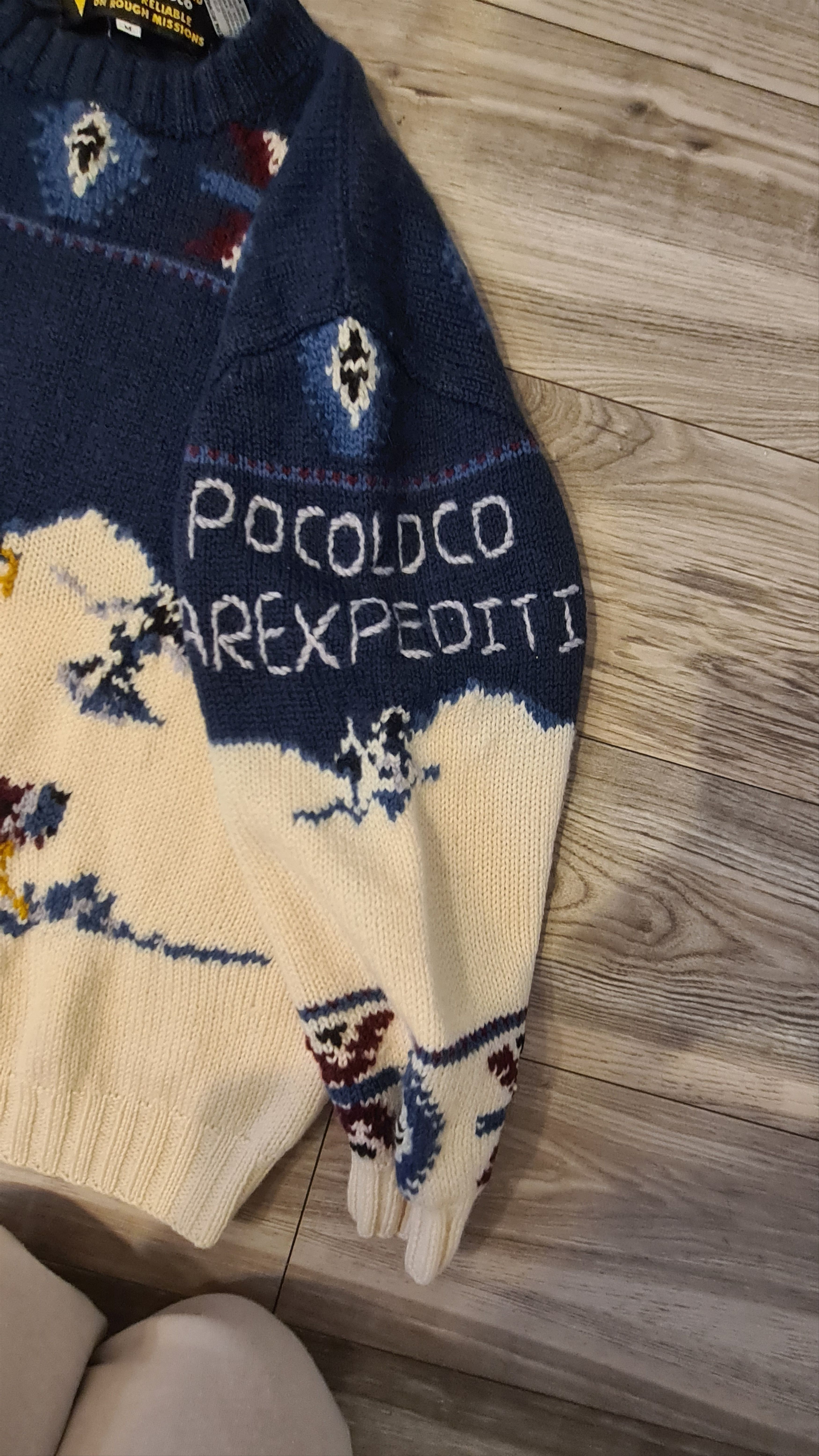 Other Vintage sweater wool Poco Loco outdoor, 90s Size US M / EU 48-50 / 2 - 7 Thumbnail