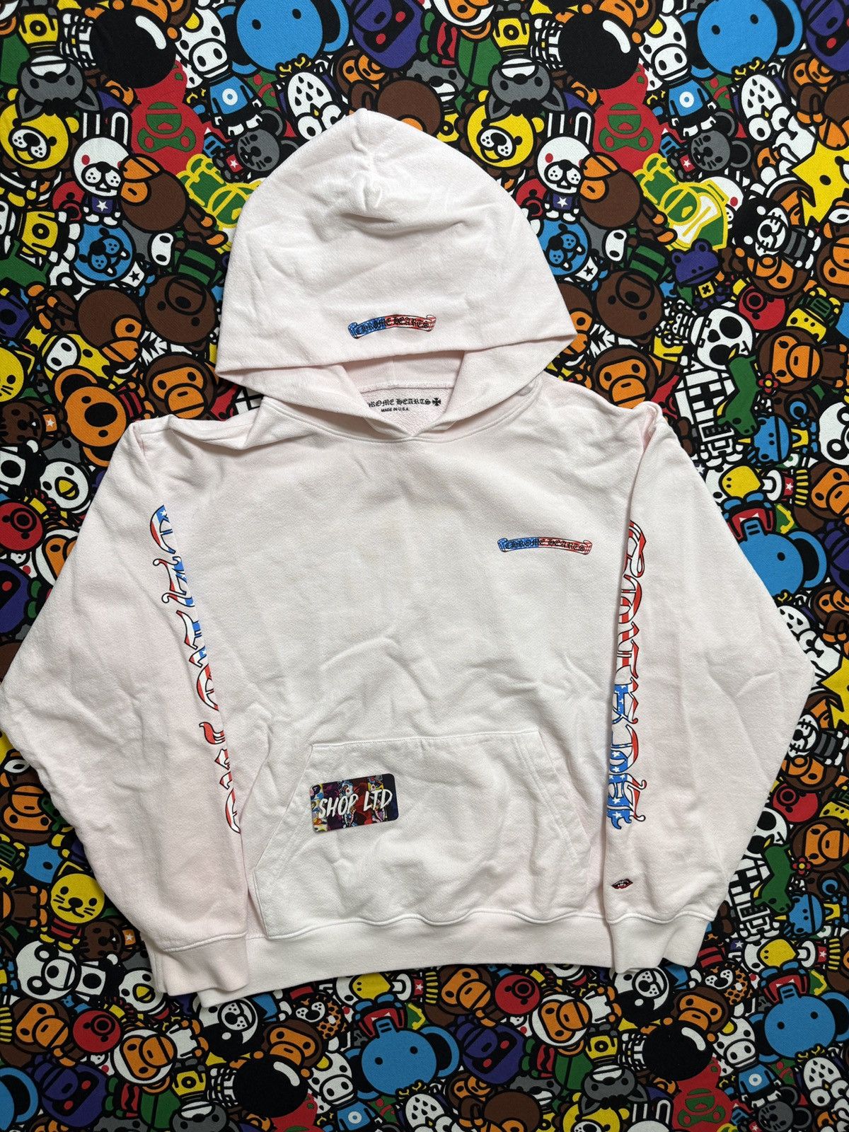 Chrome Hearts Chrome Hearts White USA Matty Boy Logo Pullover Hoodie Size US XL / EU 56 / 4 - 2 Thumbnail