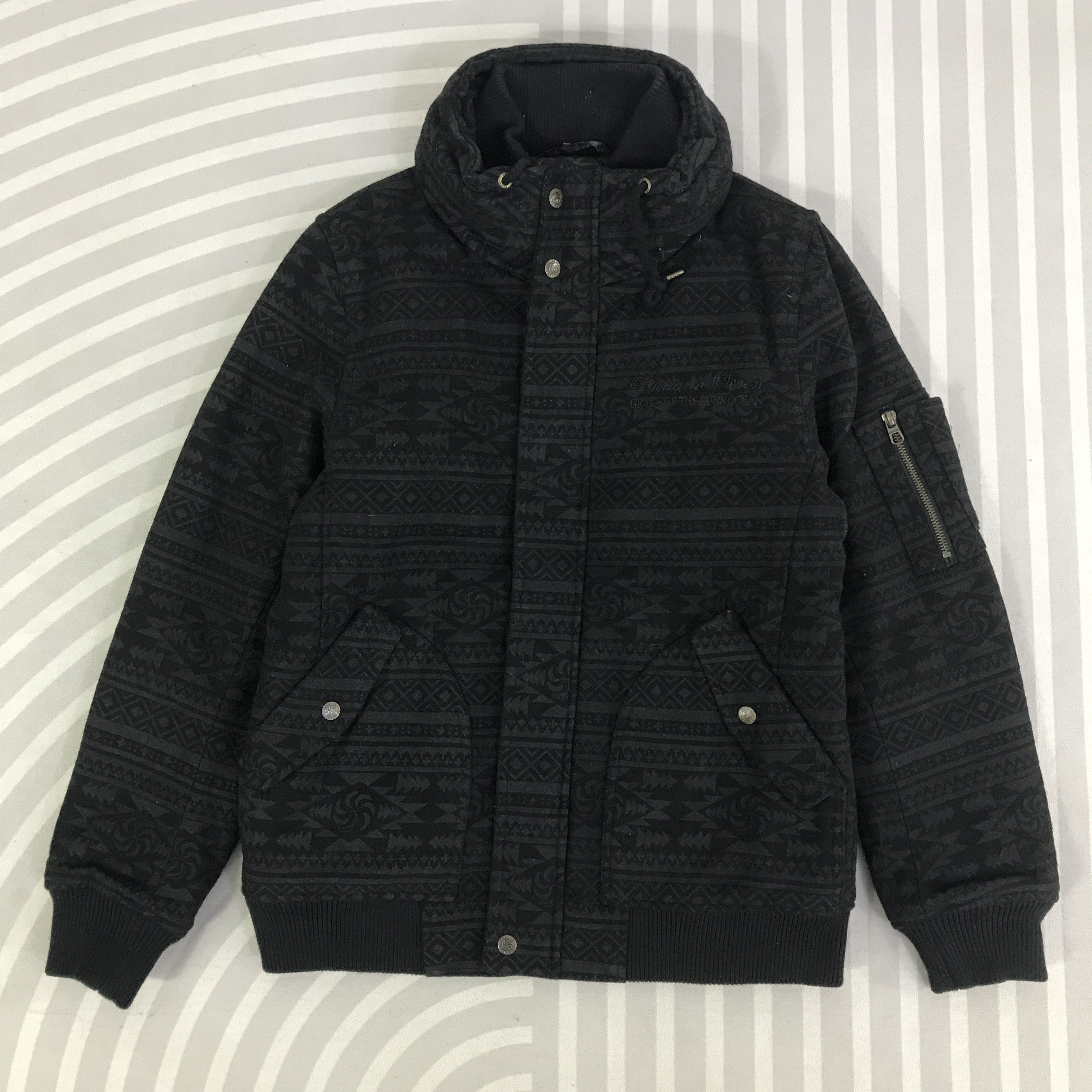 Japanese Brand Vintage Banana Seven Wool Jacket Design Logo K109B6 Size US M / EU 48-50 / 2 - 1 Thumbnail