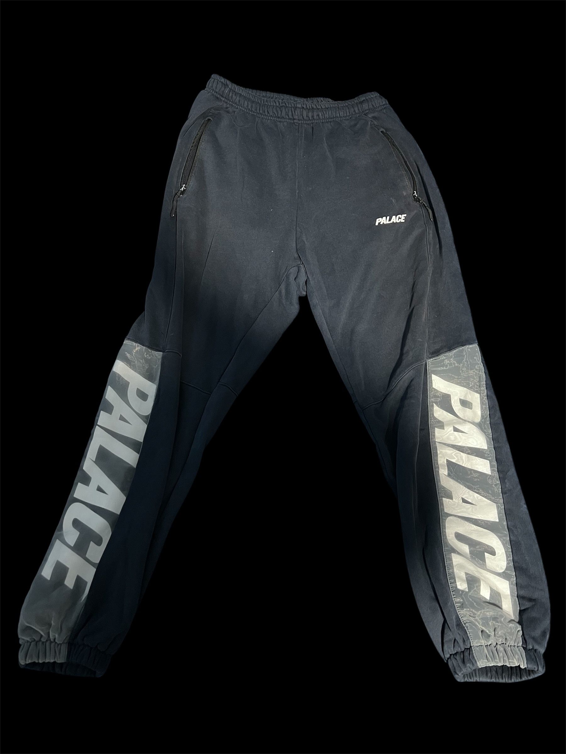 Palace Palace Logo Panel Joggers – Navy Size US 32 / EU 48 - 1 Thumbnail