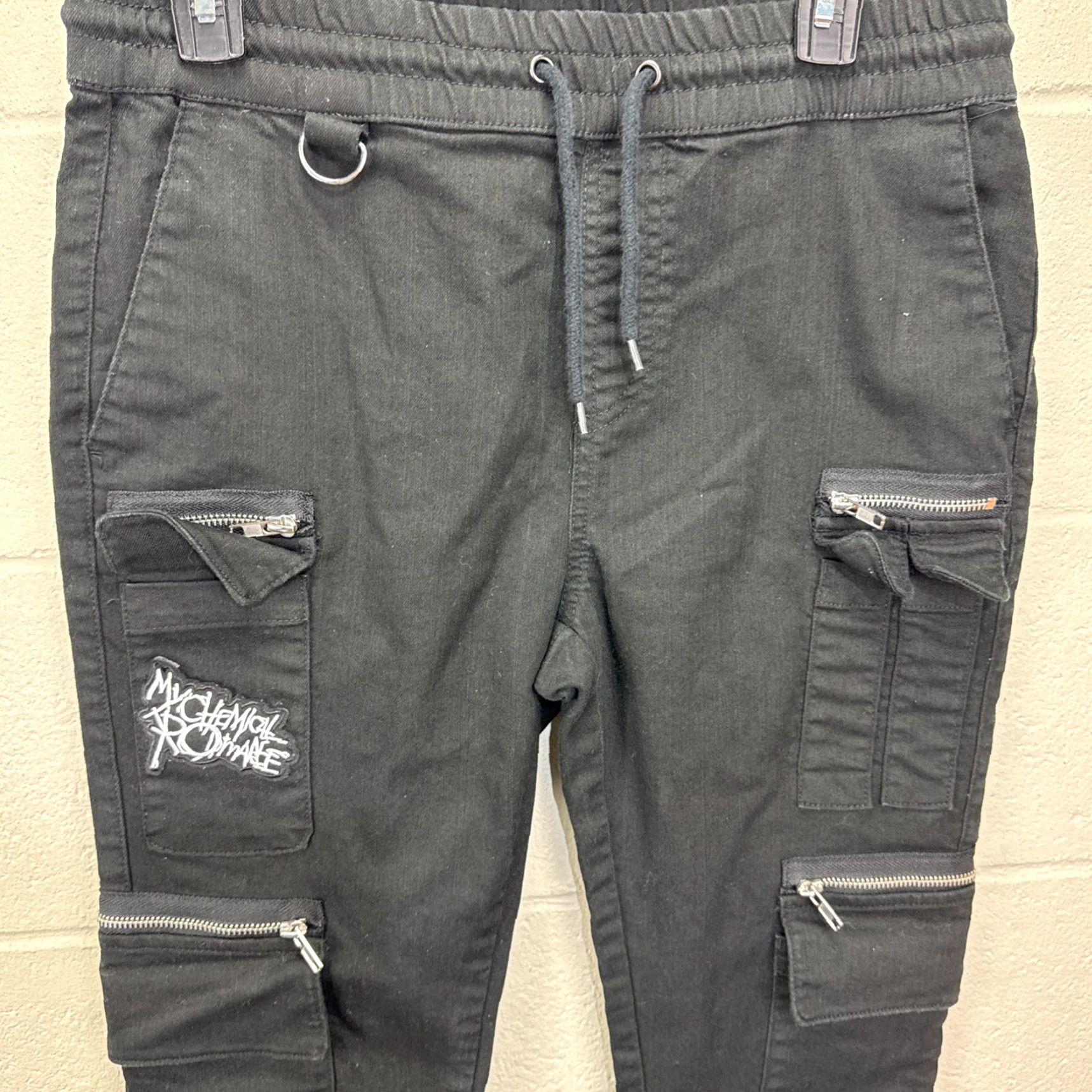 Hot Topic My Chemical Romance Pants Hot Topic Size Small Black Zippers Skinny Emo Punk Size 28" / US 6 / IT 42 - 4 Thumbnail