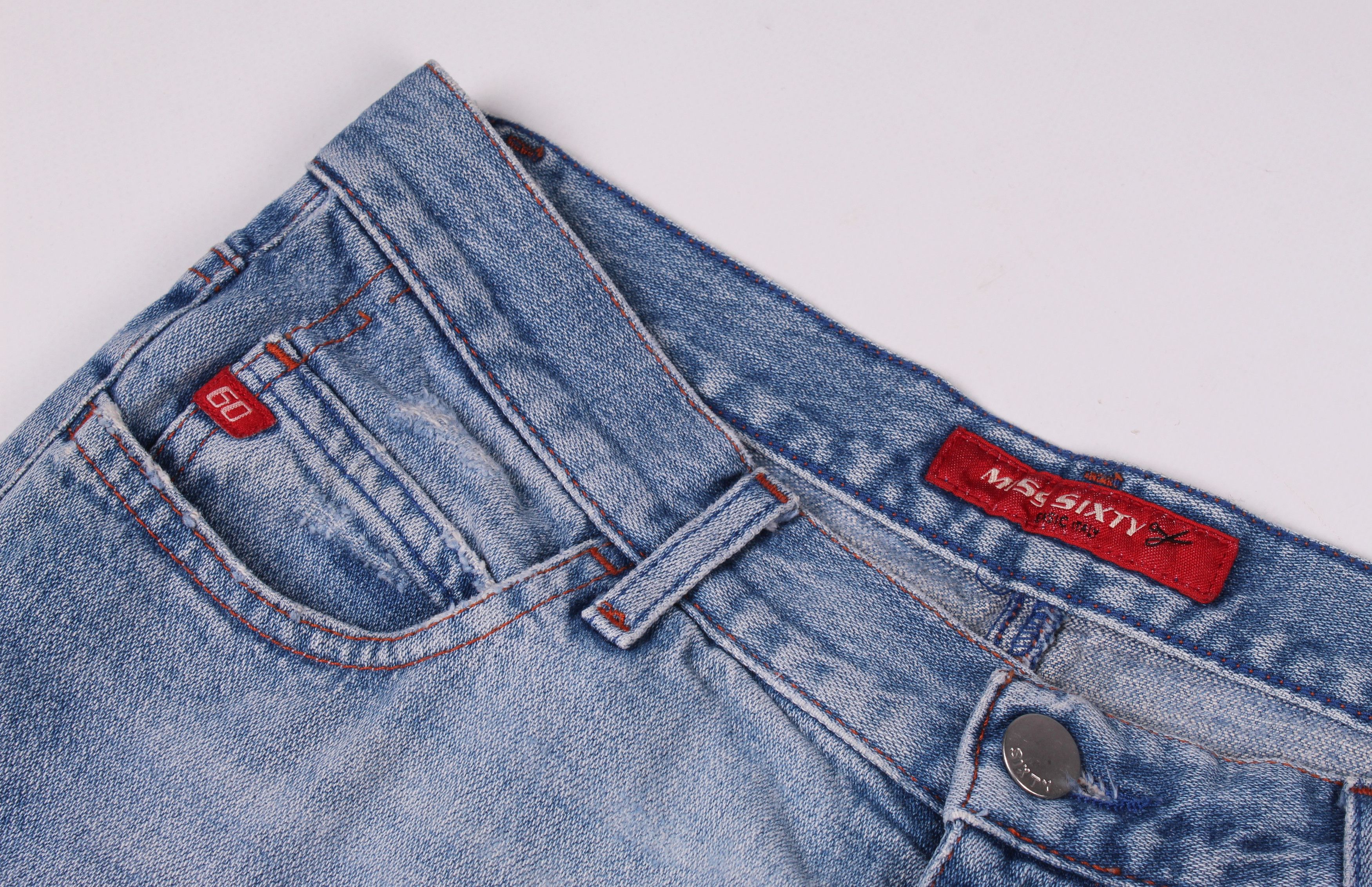 Other Vintage Miss Sixty Y2K Distressed Bootcut Floral Jeans Size 28" / US 6 / IT 42 - 4 Thumbnail
