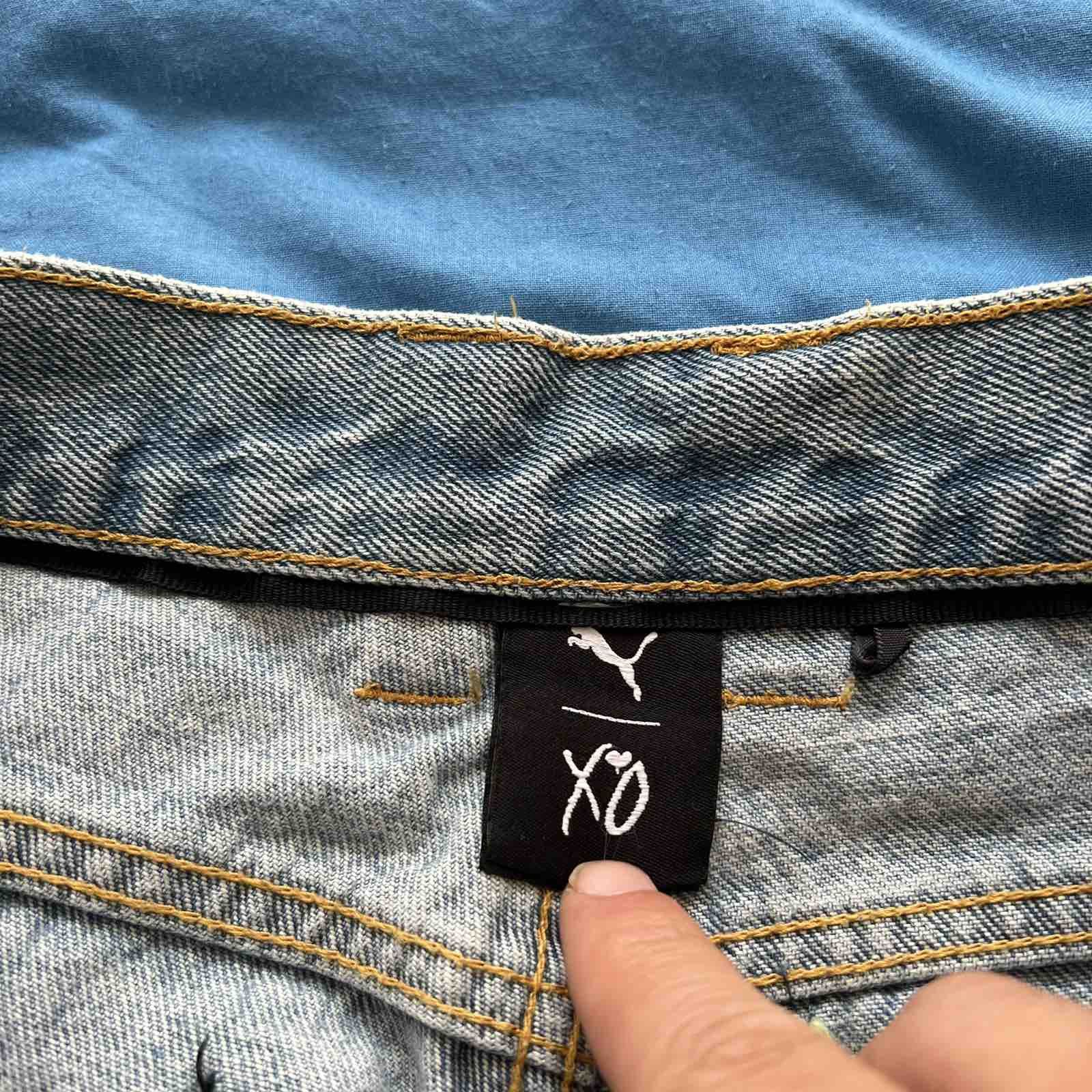 Puma PUMA X THE WEEKEND STRAIGHT JEANS PANTS Y2K 30 Size 30" / US 8 / IT 44 - 6 Thumbnail