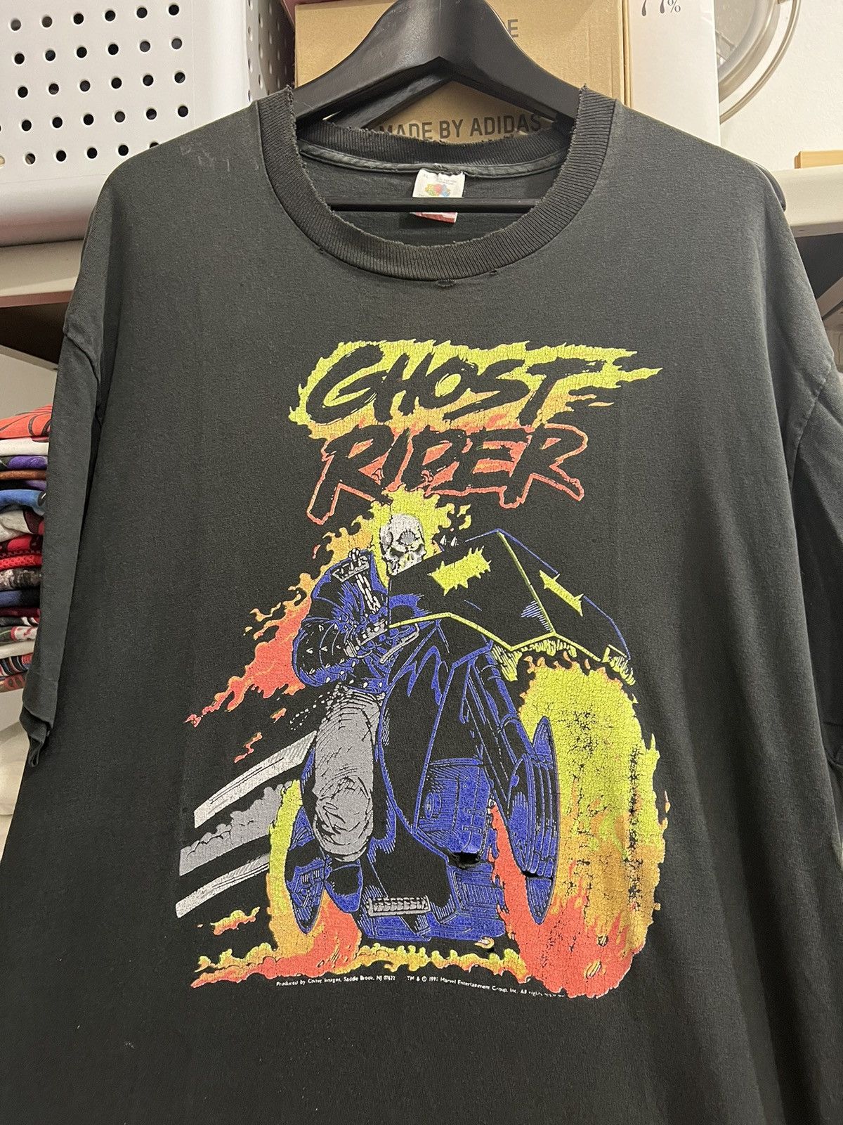 Fruit Of The Loom × Marvel Comics × Vintage *SOLD* 1991 Ghost Rider Rare XXL Size US XL / EU 56 / 4 - 1 Thumbnail