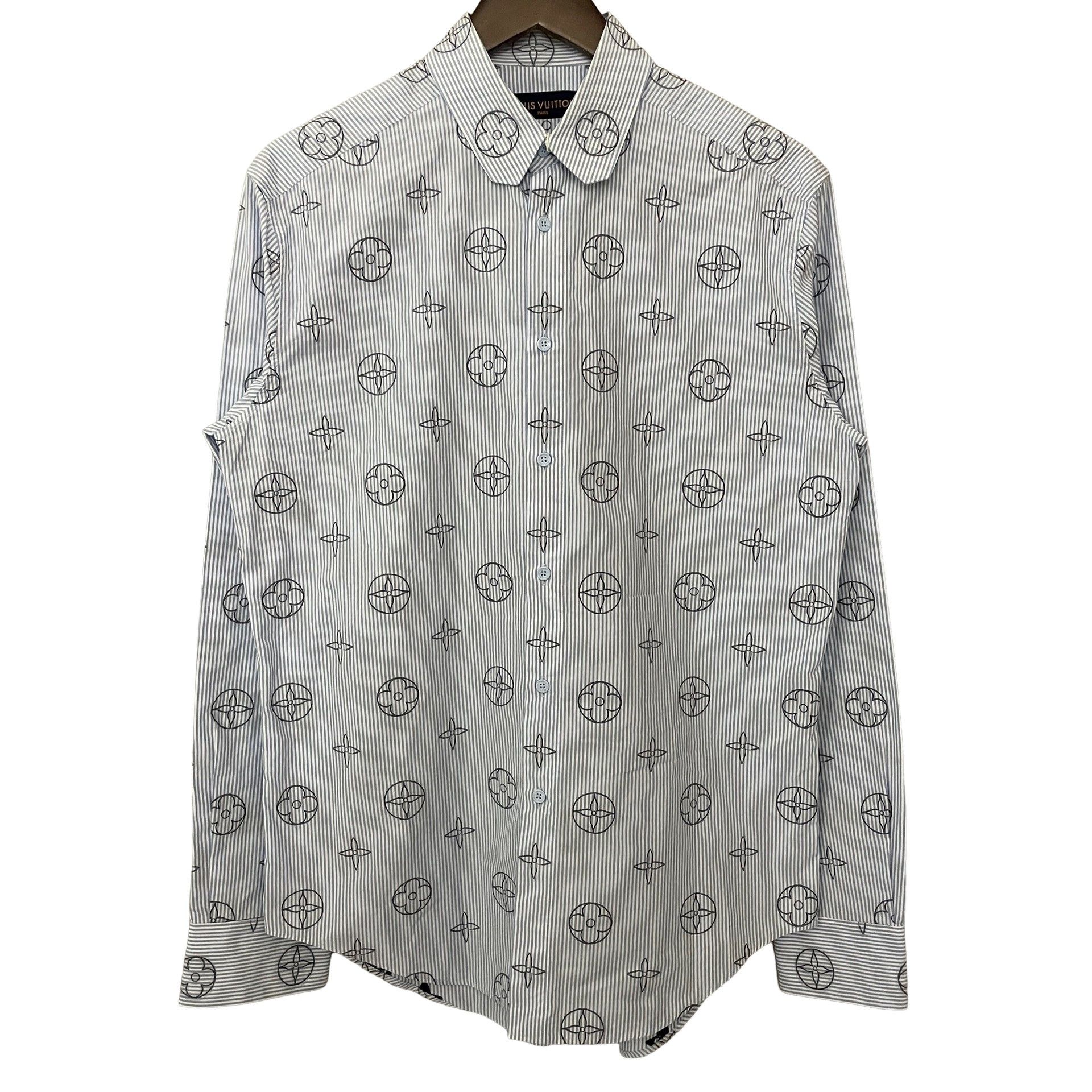 Louis Vuitton Louis Vuitton Monogram Striped Shirt M Size US M / EU 48-50 / 2 - 1 Thumbnail