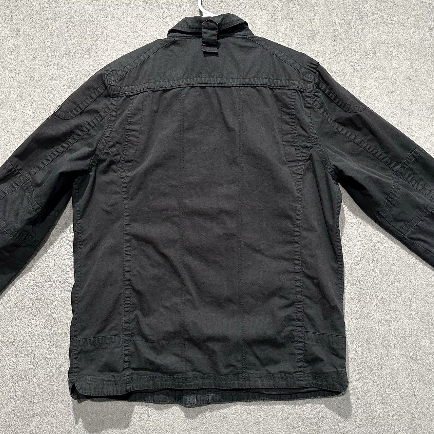 BKE BKE Field Jacket Mens Large Black Athletic Fit Military Bomber Embroidered Patch Jacket Size US L / EU 52-54 / 3 - 2 Thumbnail