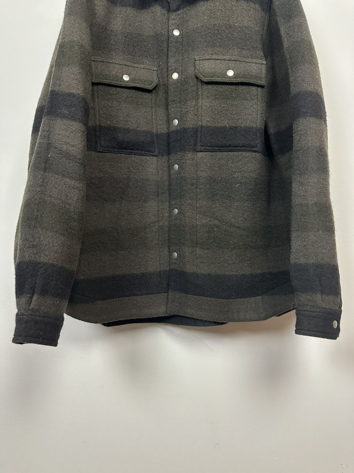 Rick Owens FW23 ‘LUXOR’ Dark Dust Plaid Wool Overshirt Size US L / EU 52-54 / 3 - 3 Thumbnail