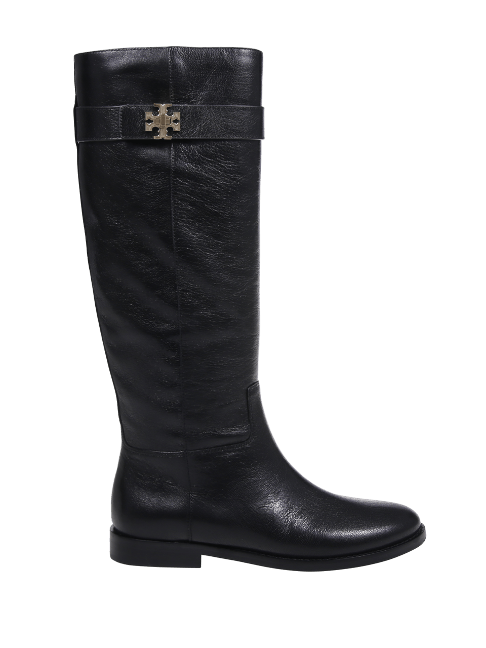 Tory Burch o1s22i1n1024 T Lock Riding Boots in Black Size US 11 / IT 41 - 1 Thumbnail