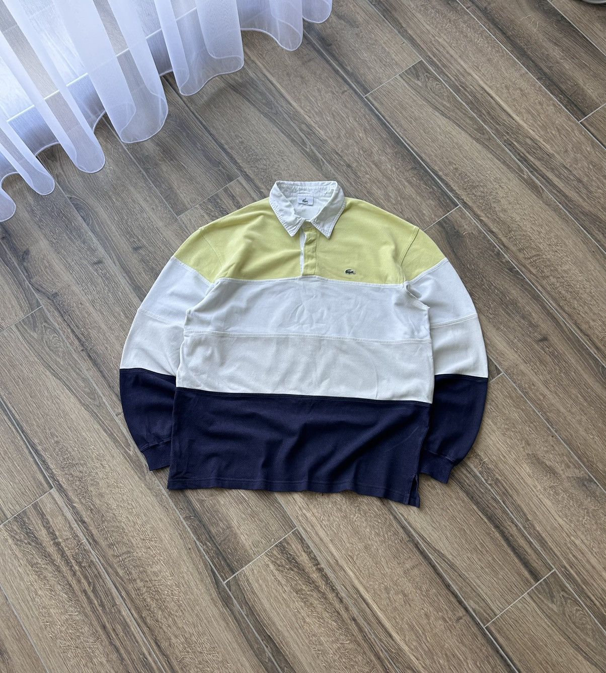 Lacoste × Rugby Ralph Lauren × Vintage Vintage Lacoste Rugby Long-sleeve mens Rare Size US XL / EU 56 / 4 - 1 Thumbnail