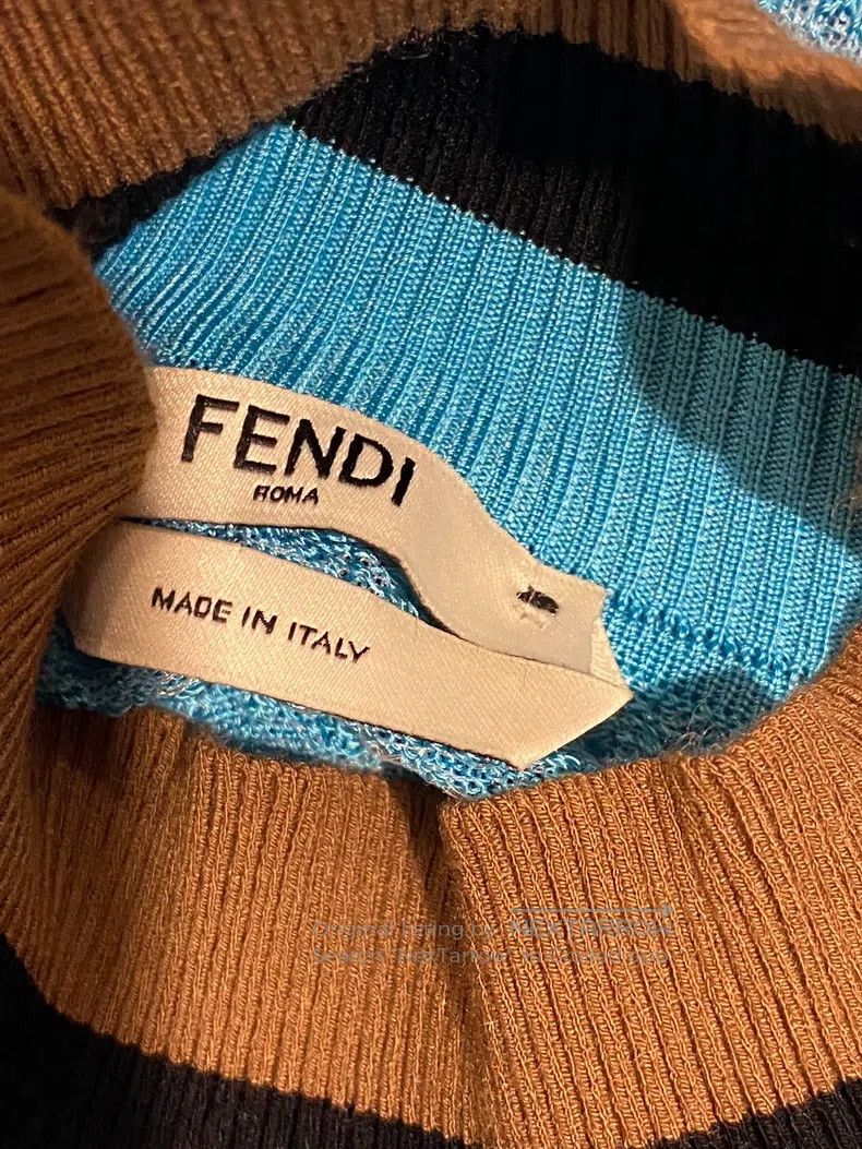 Fendi Fendi Top/Knit Sweater with Classic Plaid Pattern, Slightl Size XS / US 0-2 / IT 36-38 - 3 Thumbnail