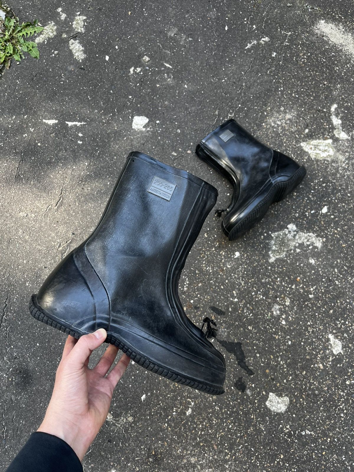 Other 80s Opium Bunny Boots Dune Rubber Combat Army Shoe Covers Size US 9.5 / EU 42-43 - 2 Thumbnail