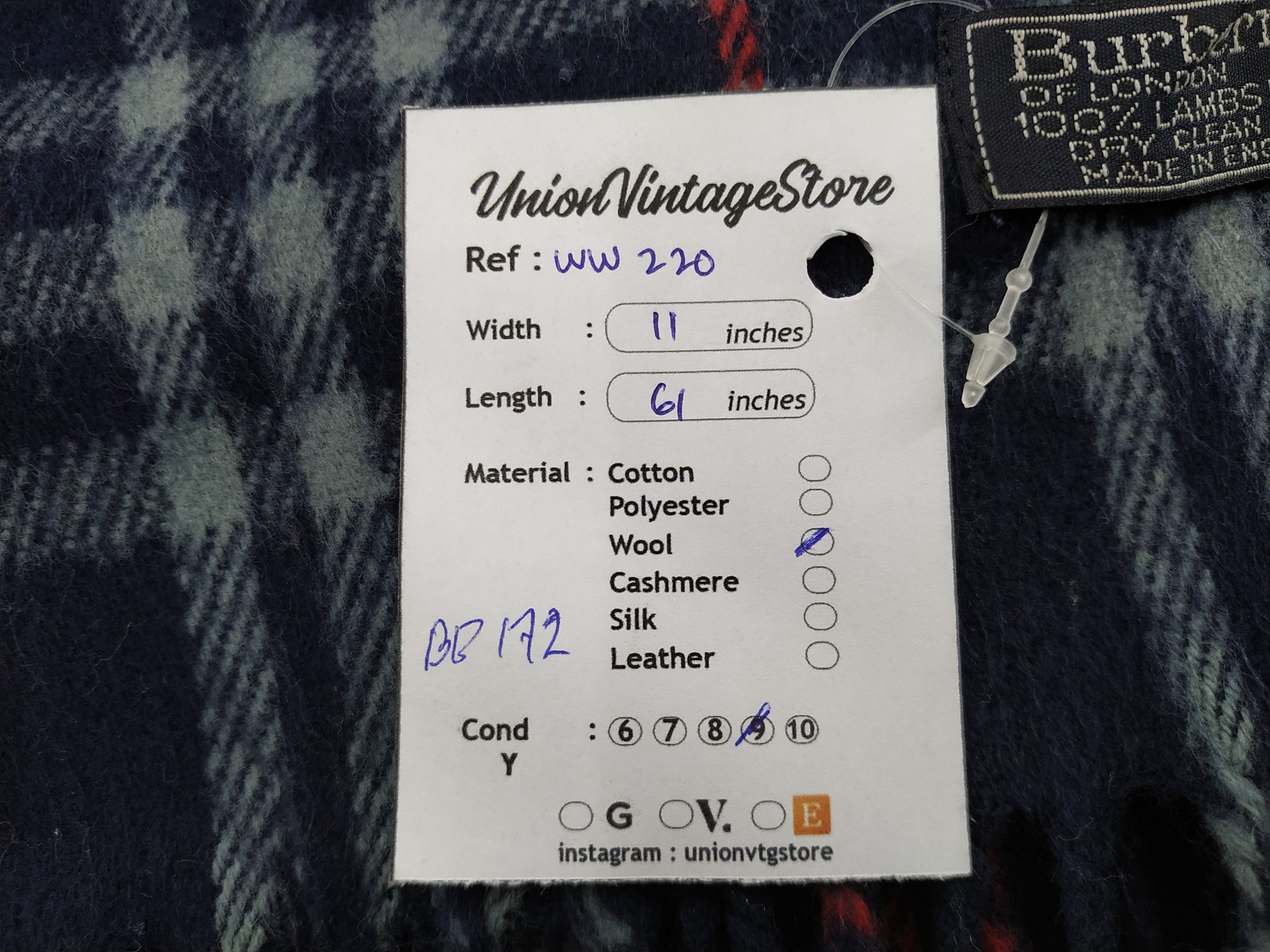 Burberry × Vintage Burberry Scarf / Muffler / Neckwear - WW220 Size ONE SIZE - 7 Thumbnail