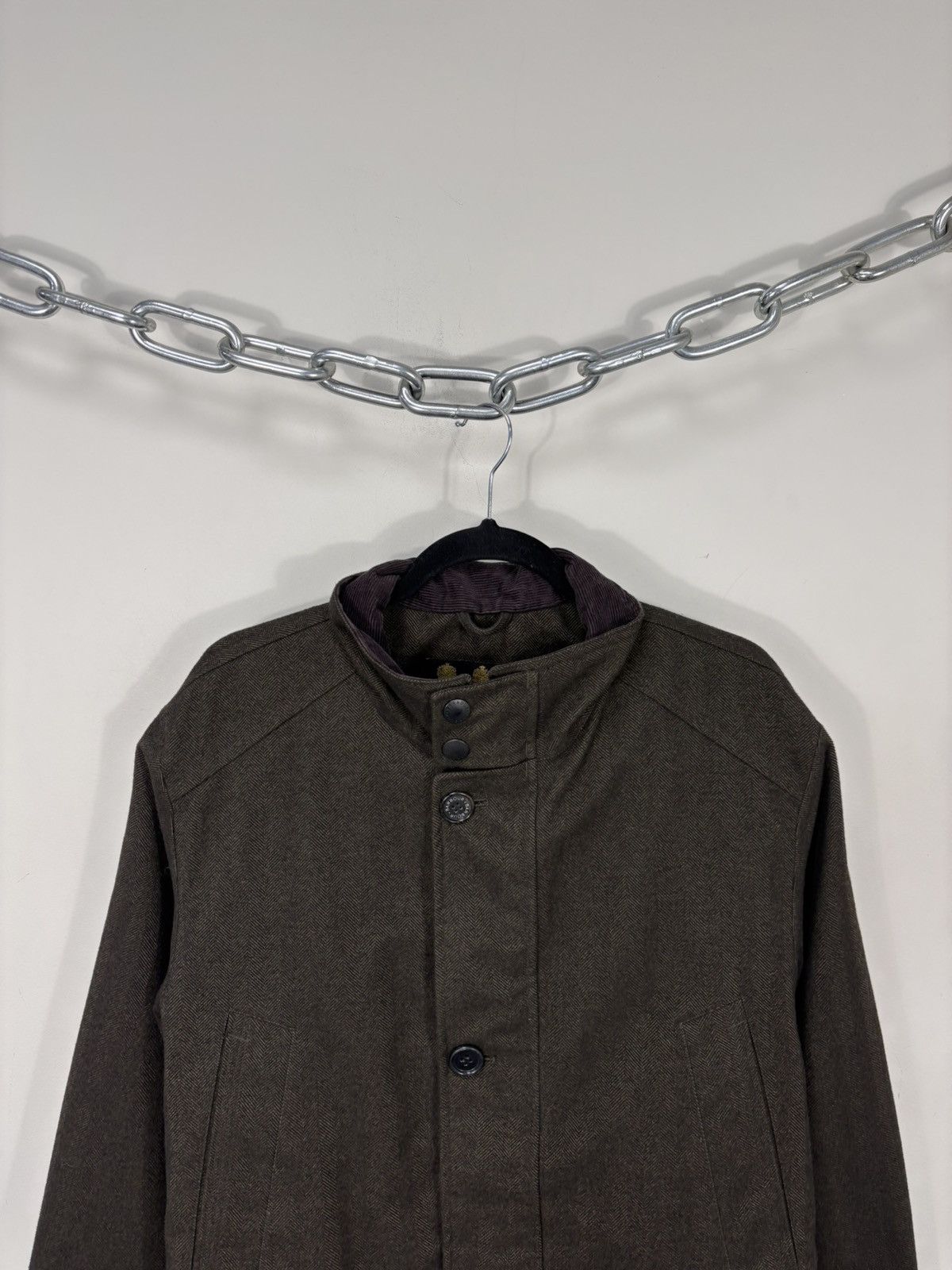 Barbour Barbour Herringbone Challenger Men’s Brown Coat Jacket Size US L / EU 52-54 / 3 - 4 Thumbnail