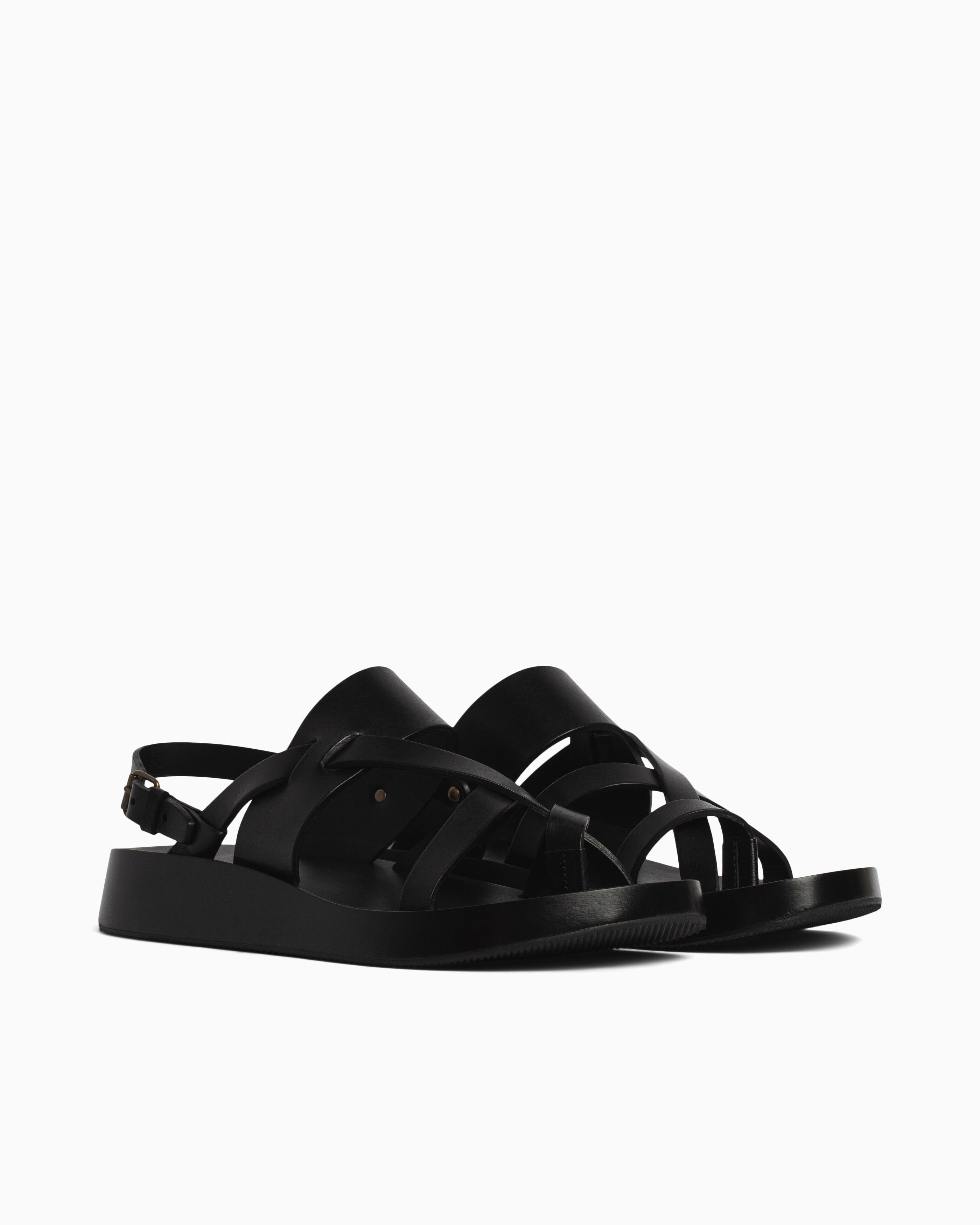 Saint Laurent Paris o1s1wg110824 Noah Sandals in Black Size US 13 / EU 46 - 3 Thumbnail