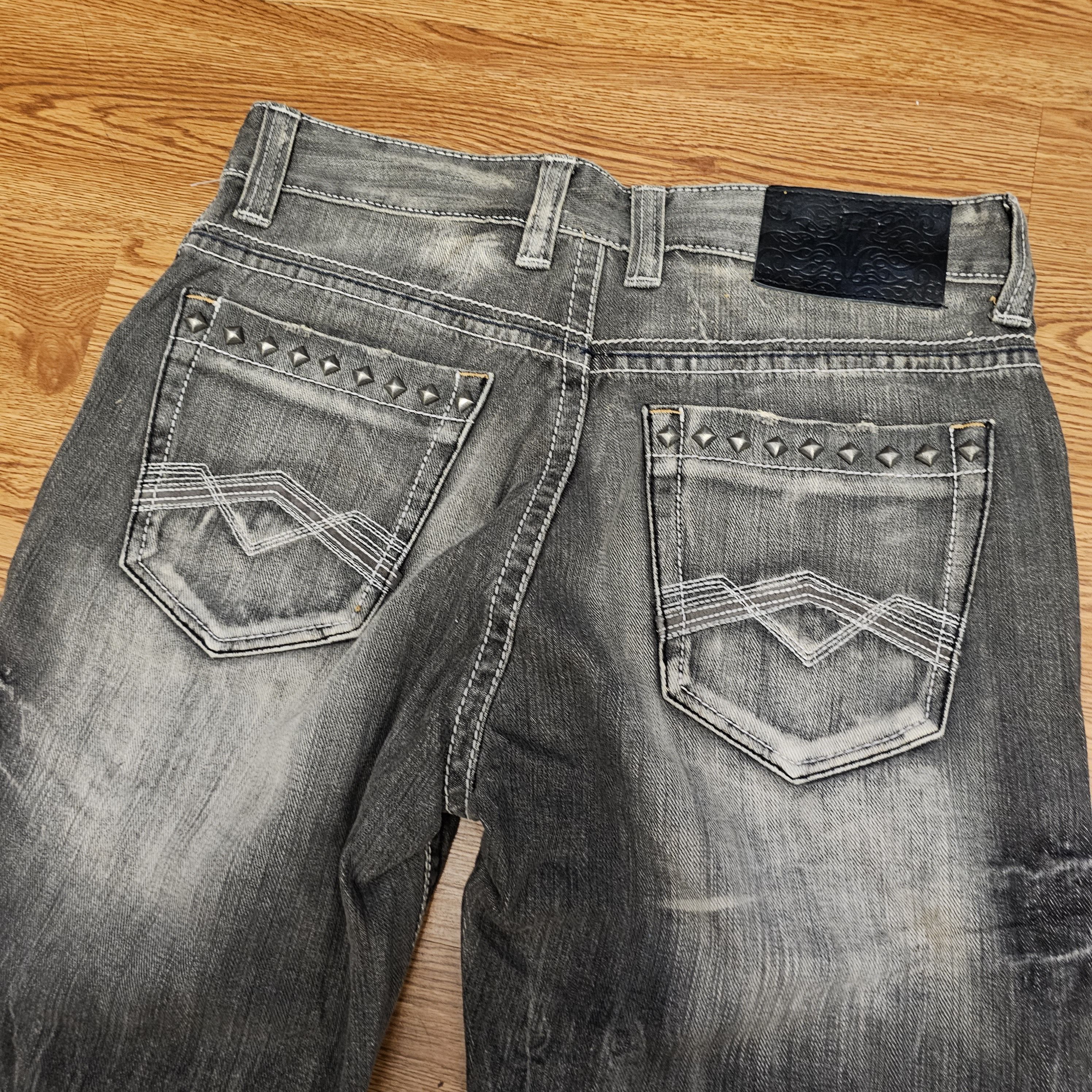 Hysteric Glamour Vintage IBS Jeans Studded Patchwork Distressed Jeans Size US 30 / EU 46 - 4 Thumbnail