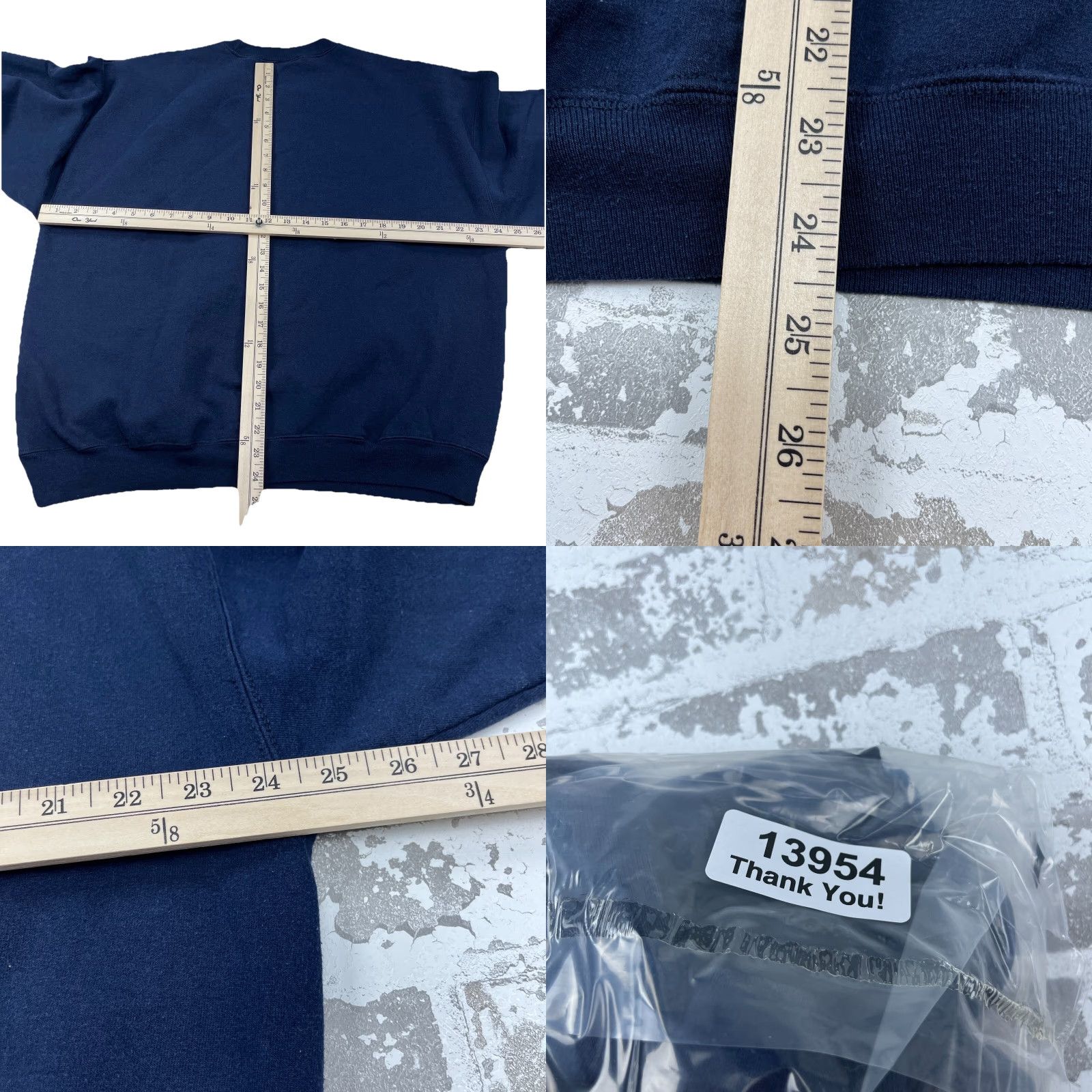 Starter VINTAGE Starter Sweatshirt Men XL Blue Crew Neck Pullover Embroidered Logo Solid Athletic American Retro Hipster 00s Size US XL / EU 56 / 4 - 8 Thumbnail