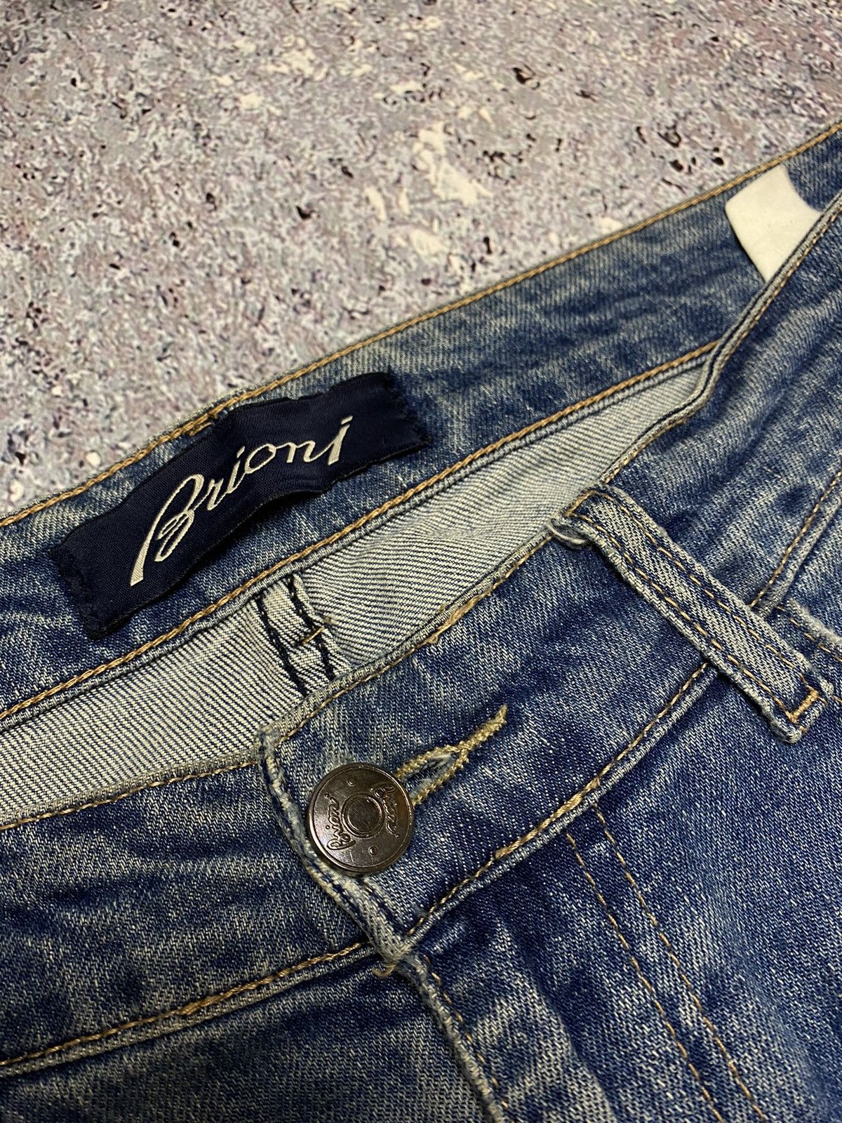 Brioni × Vintage 💥Y2K BRIONI DENIM JEANS Size US 33 - 16 Thumbnail