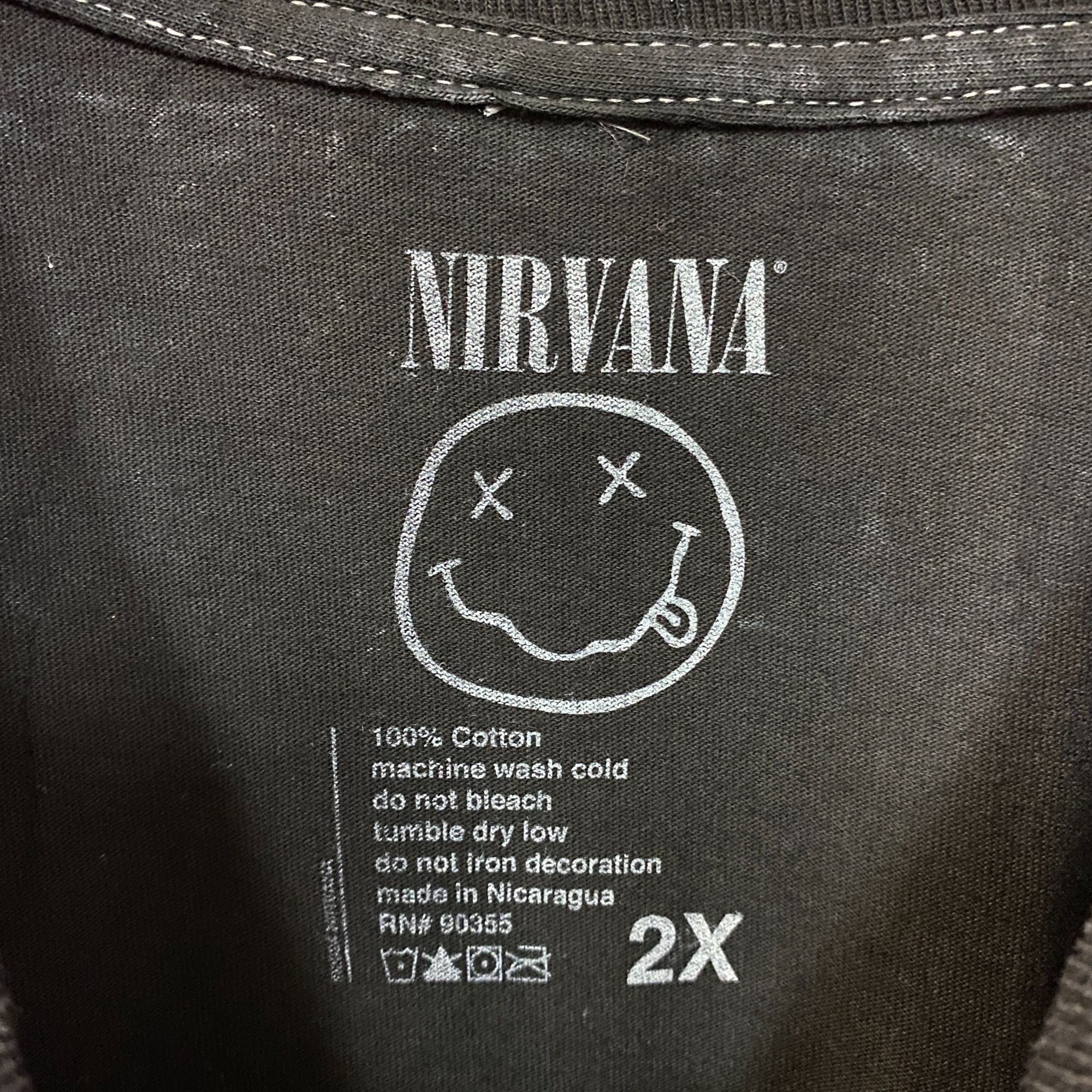 Nirvana Nirvana Nevermind Tour Dead Smiley Grunge Band T-Shirt 2XL Size US XXL / EU 58 / 5 - 4 Thumbnail